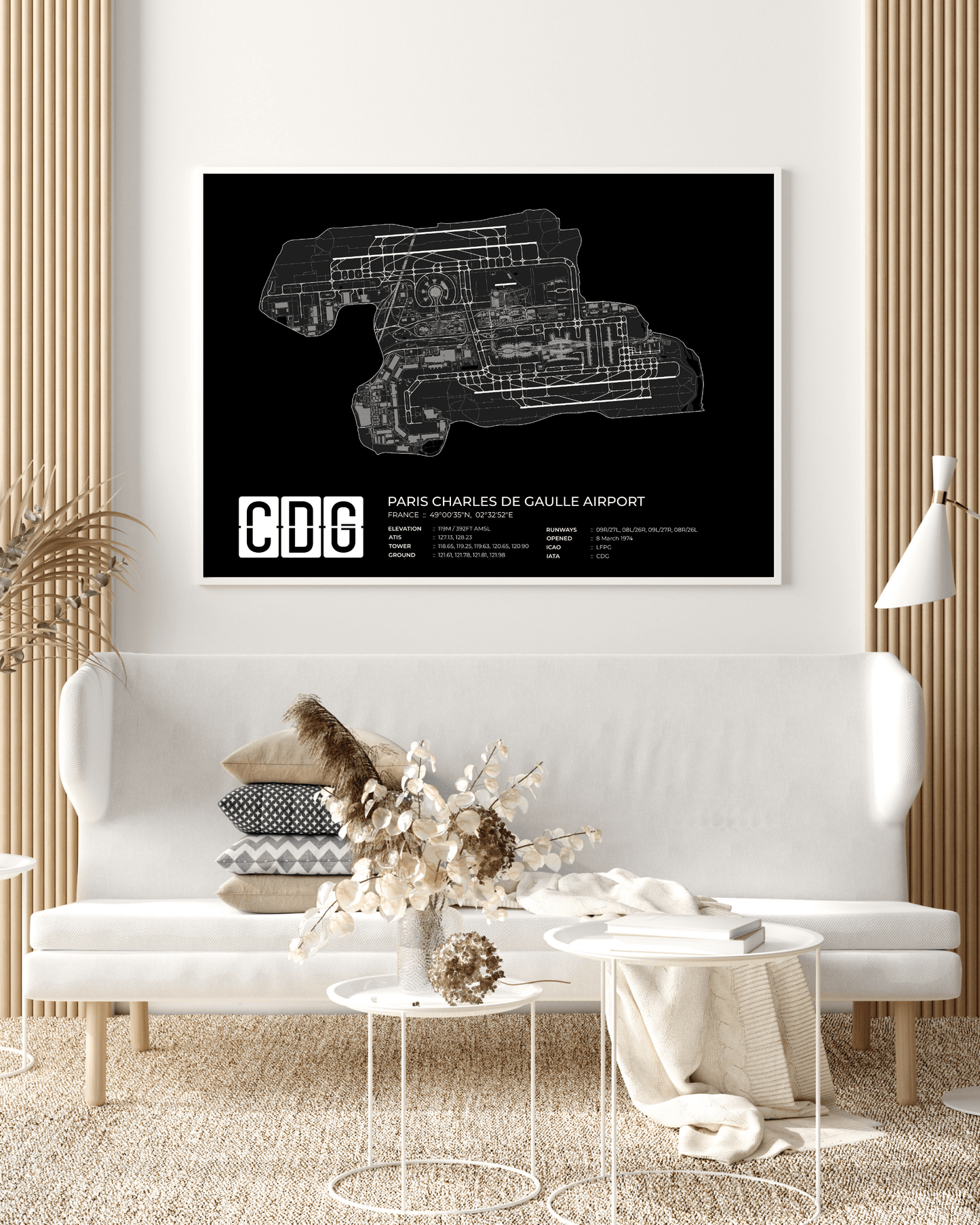 CDG - Paris Charles de Gaulle Airport Map