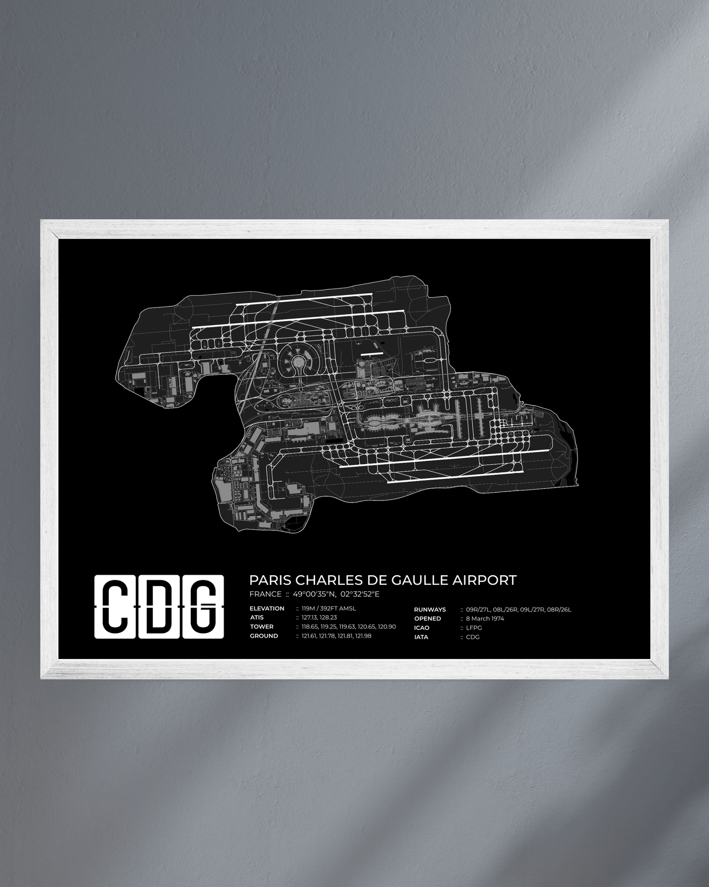 CDG - Paris Charles de Gaulle Airport Map