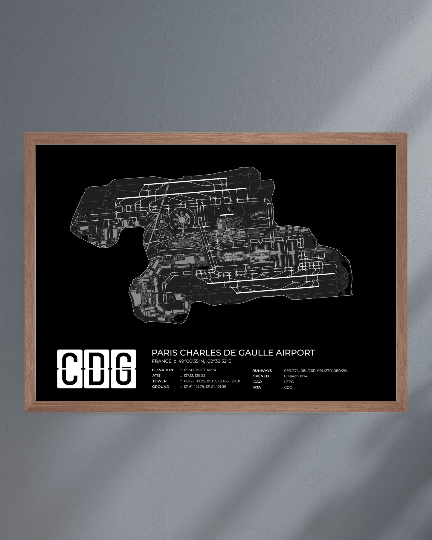 CDG - Paris Charles de Gaulle Airport Map