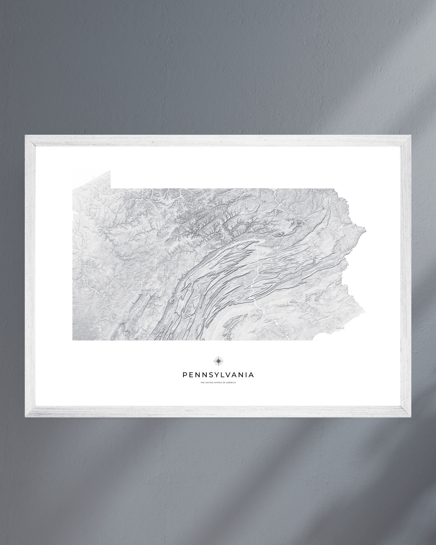 Pennsylvania - Fine Art Topographical Map Print