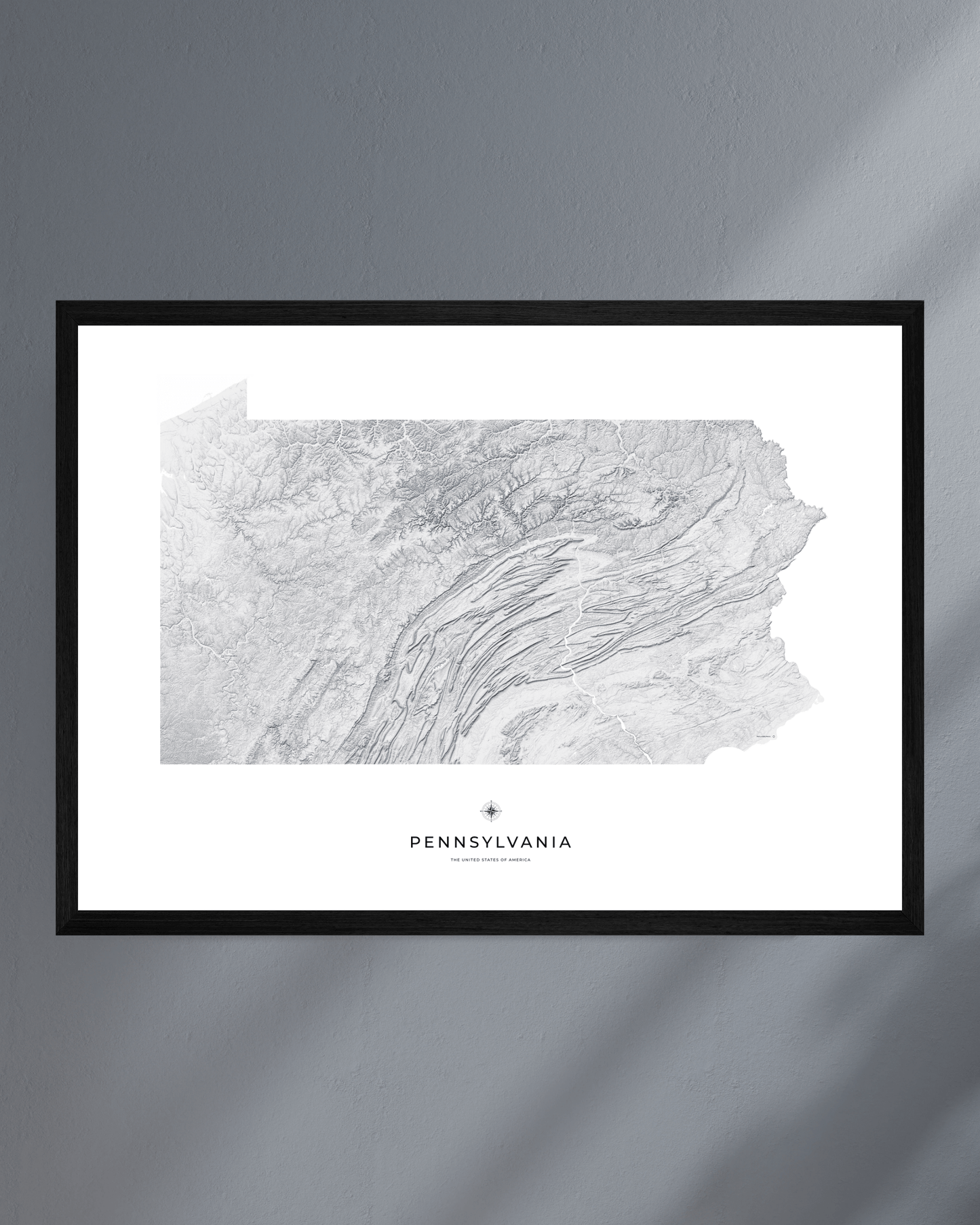 Pennsylvania - Fine Art Topographical Map Print