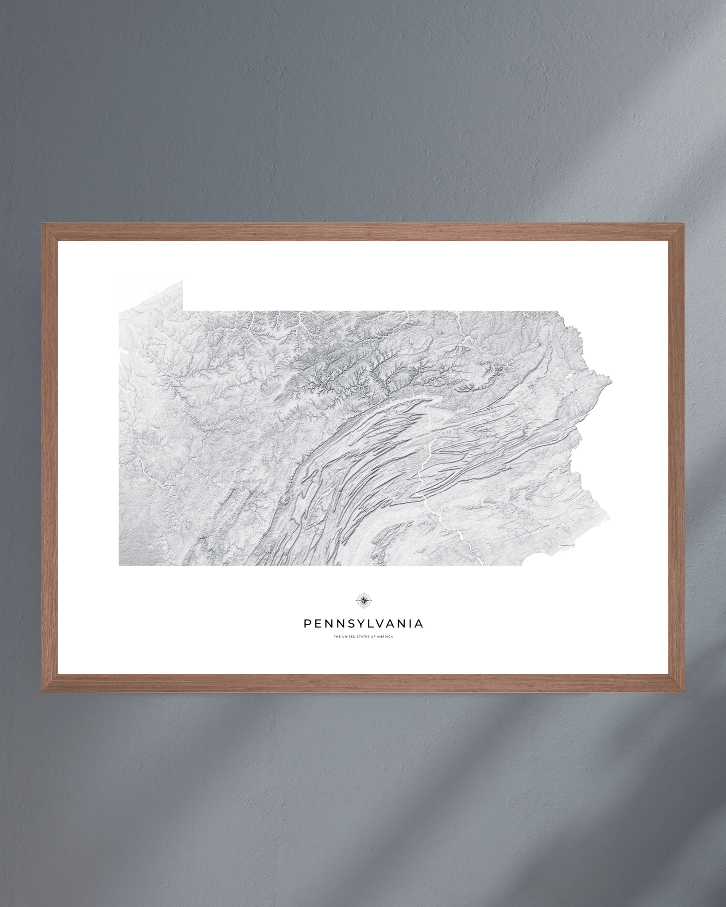 Pennsylvania - Fine Art Topographical Map Print