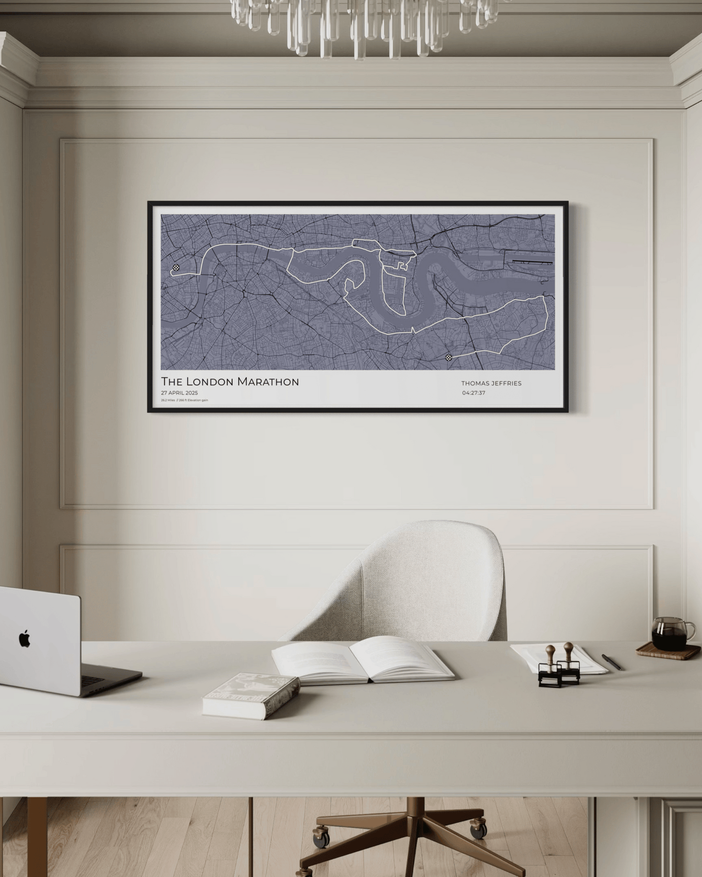 Personalised London Marathon Route Map - 2025