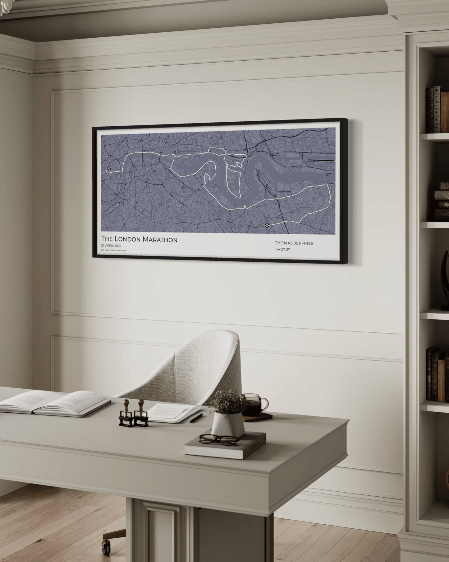 Personalised London Marathon Route Map - 2025