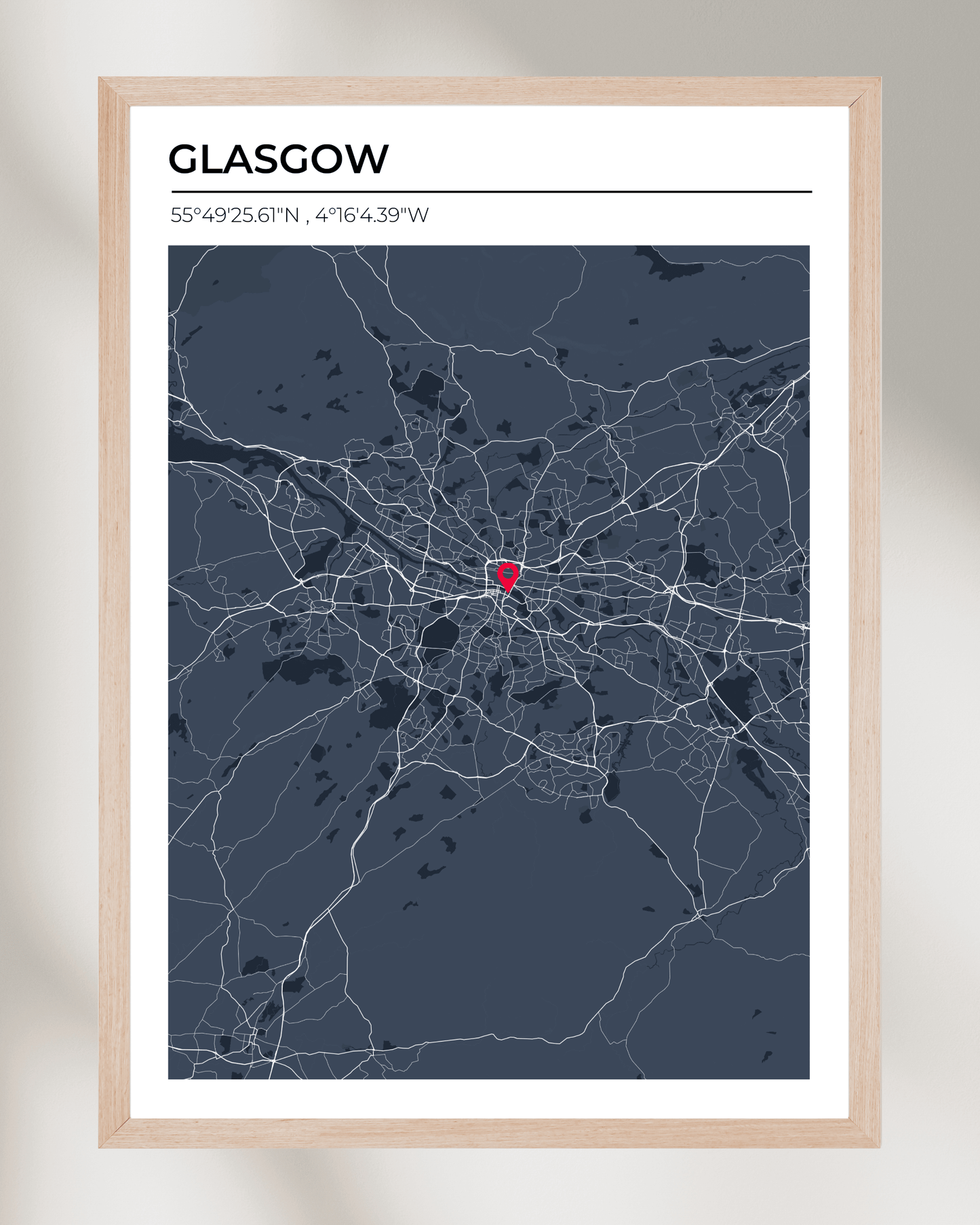 Personalised Map of Glasgow