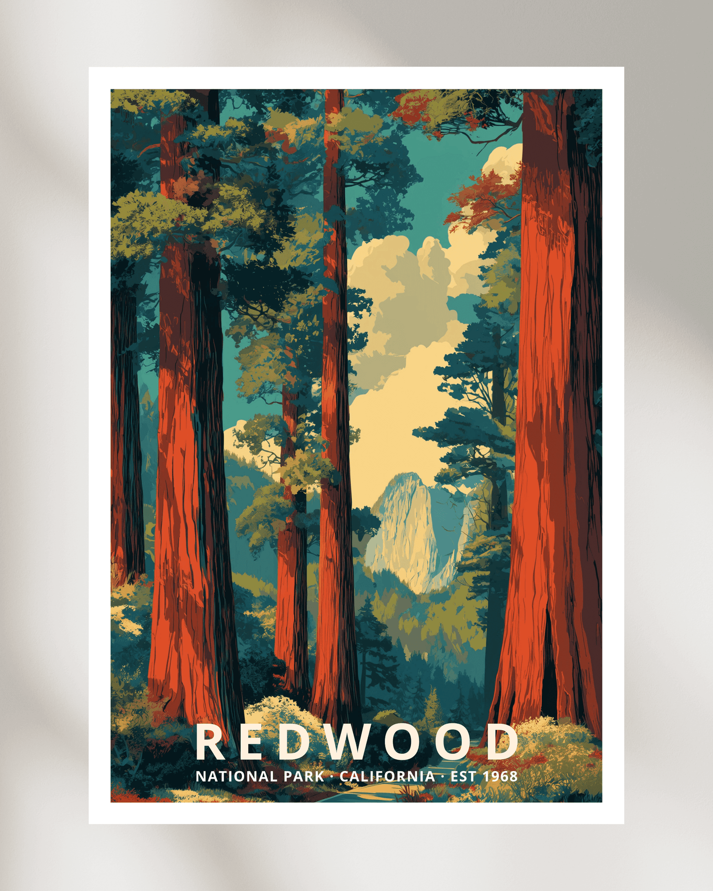 Redwood National Park Poster - California, USA