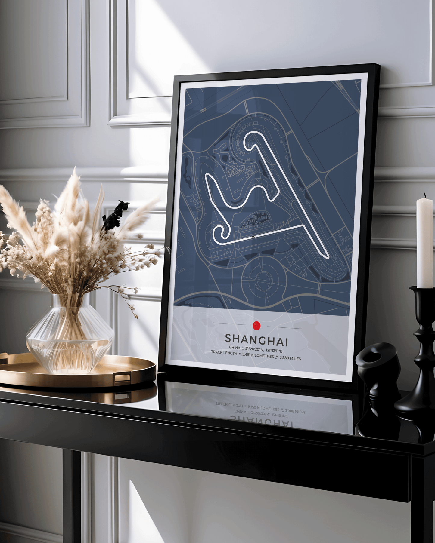 Shanghai - Grand Prix Circuit Map Poster
