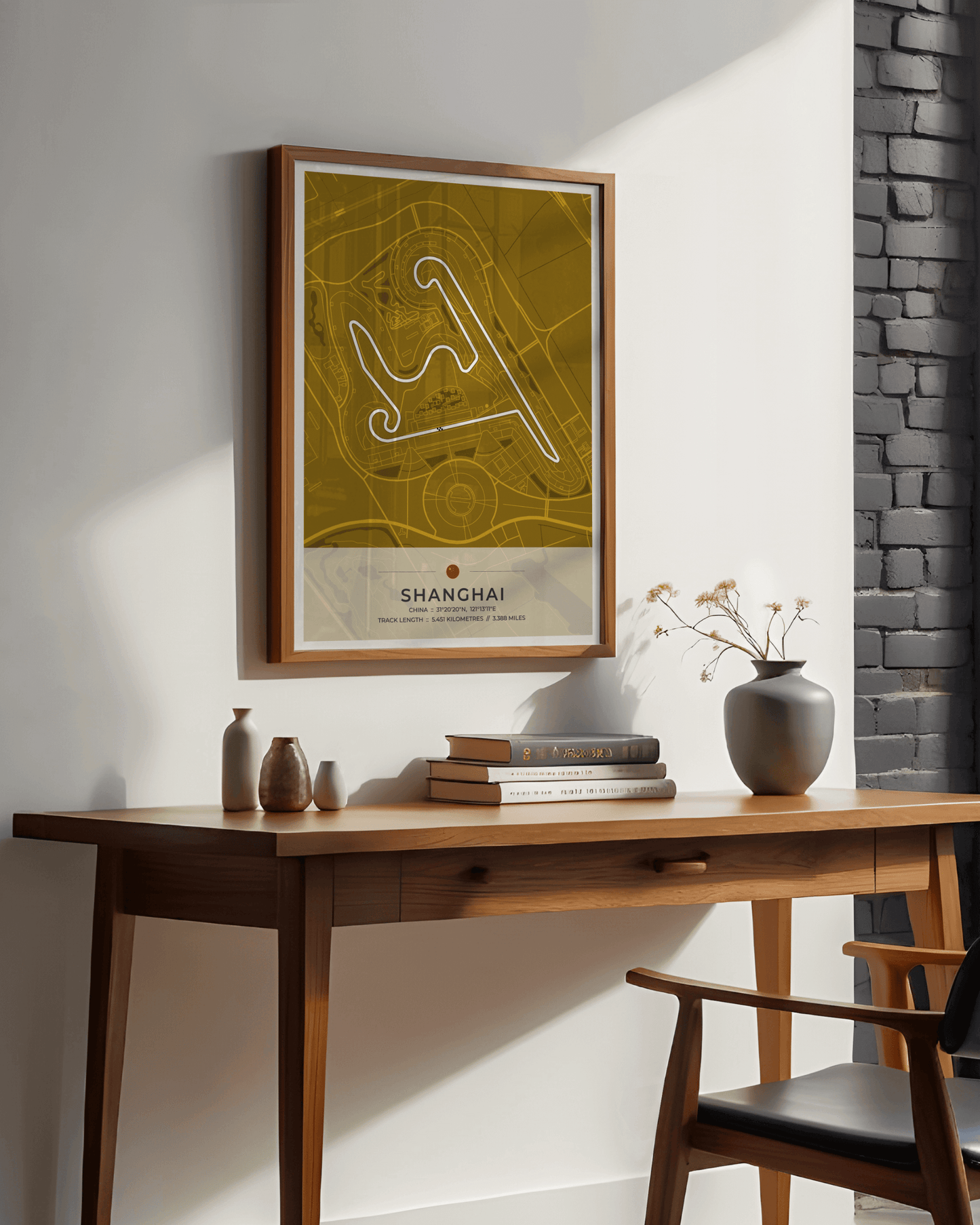 Shanghai - Grand Prix Circuit Map Poster