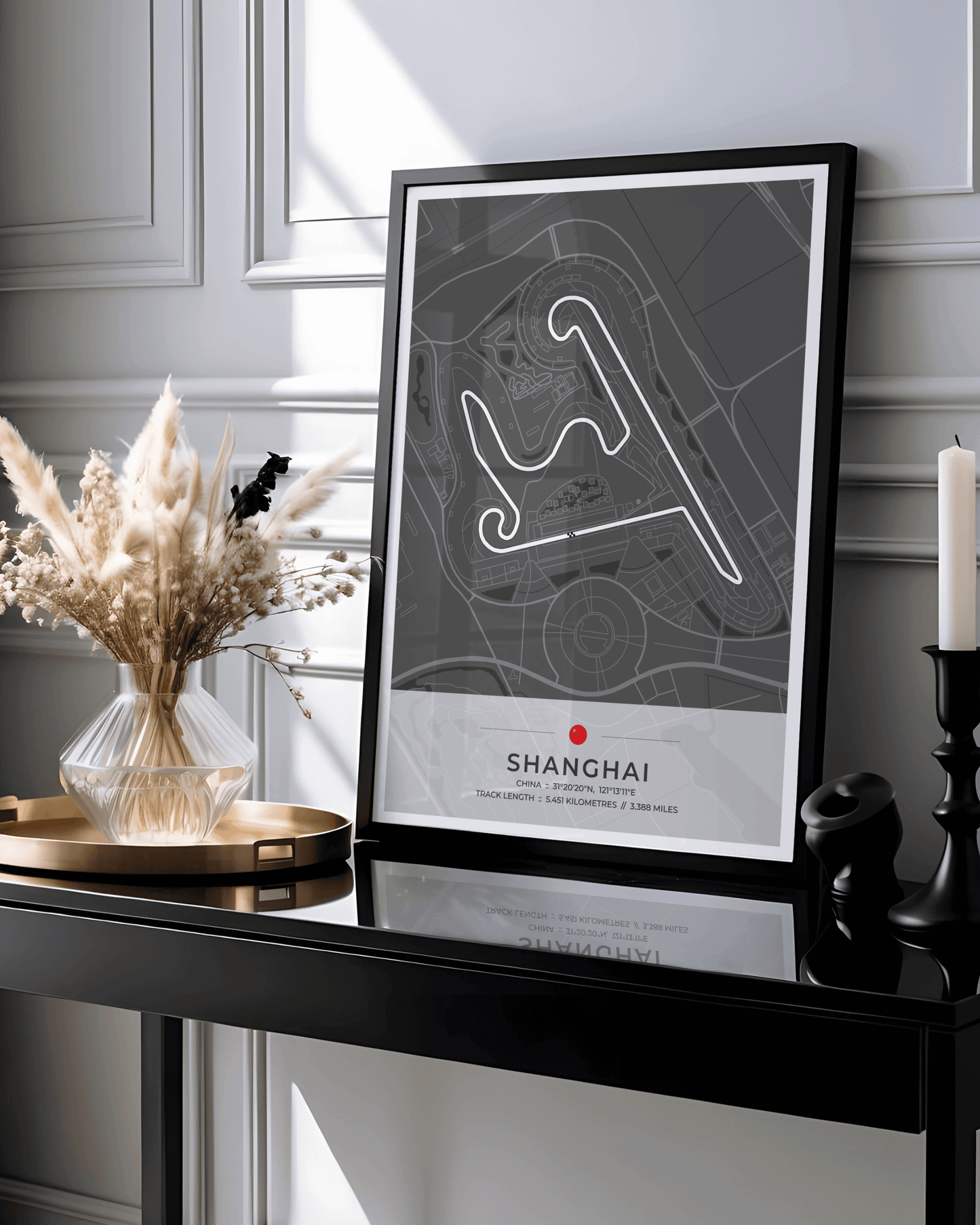 Shanghai - Grand Prix Circuit Map Poster