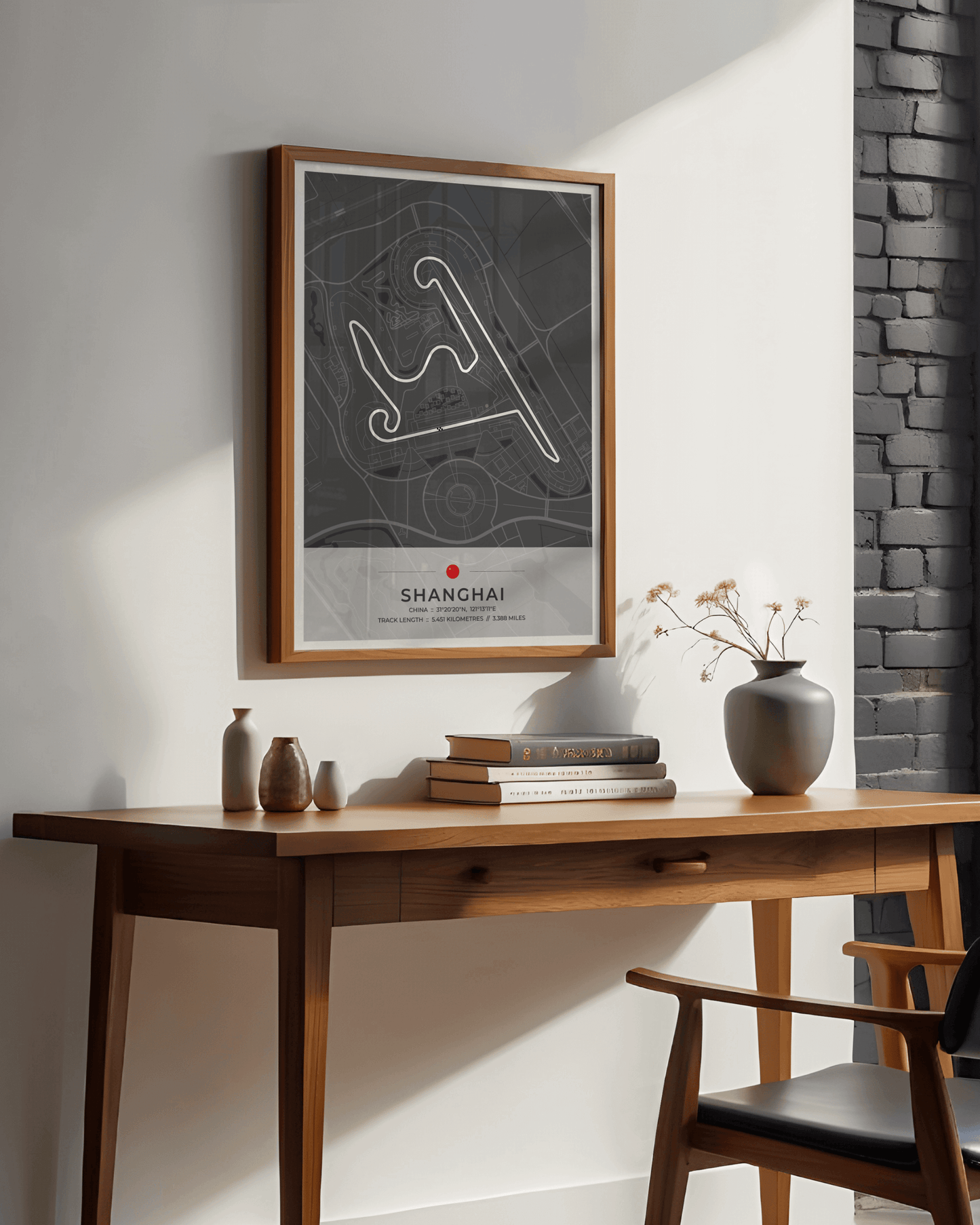 Shanghai - Grand Prix Circuit Map Poster