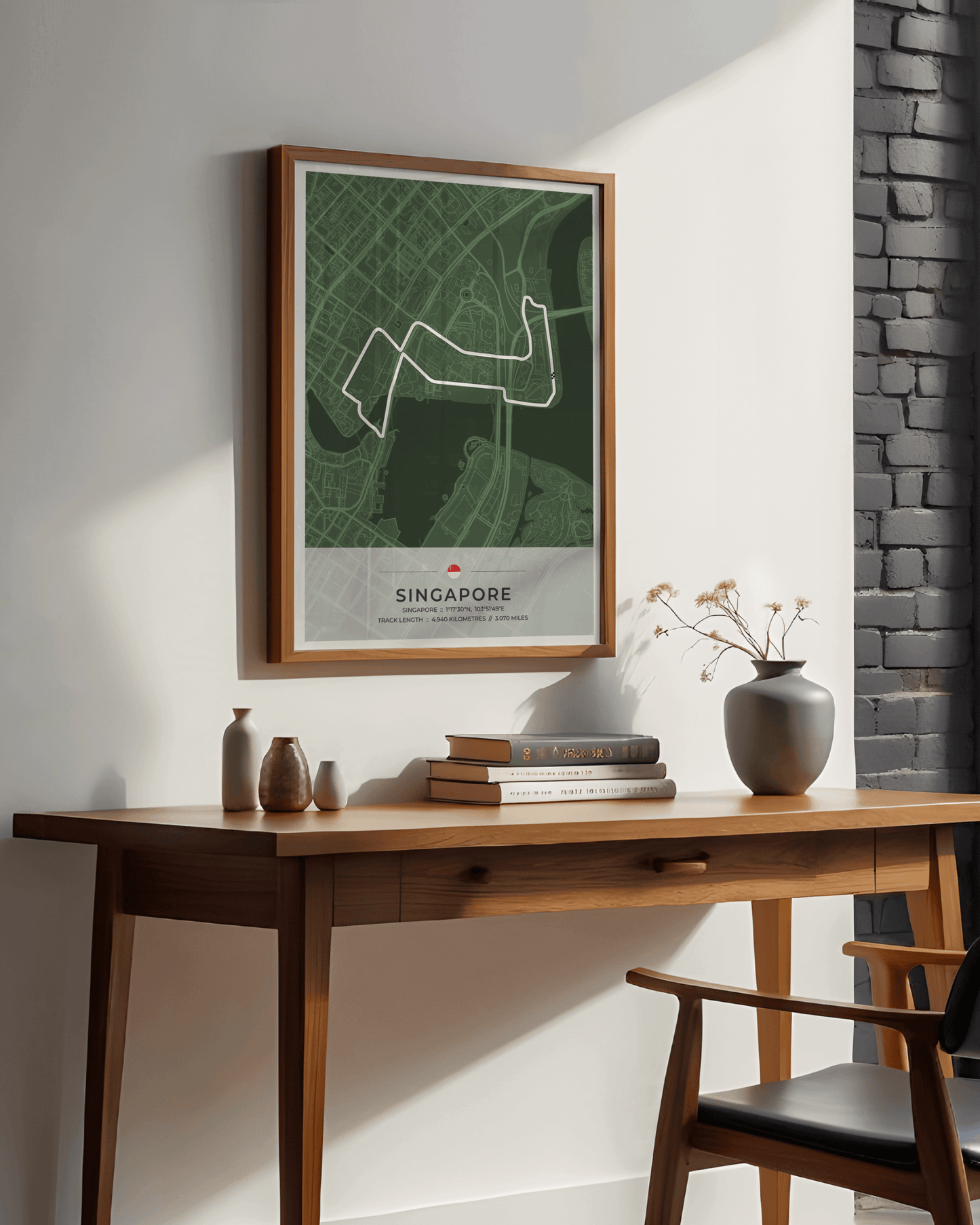 Singapore - Grand Prix Circuit Map Poster