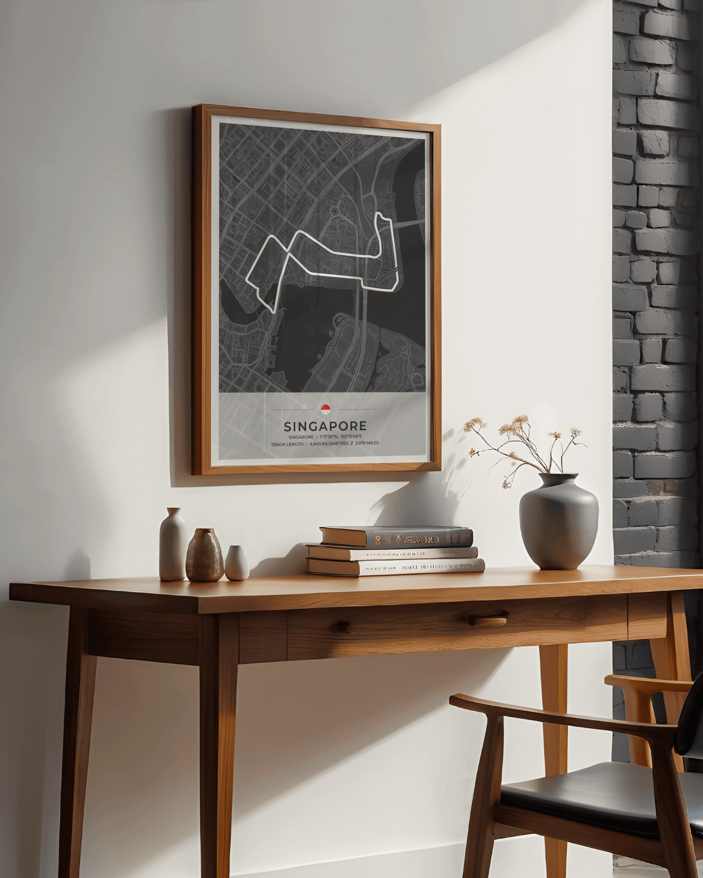 Singapore - Grand Prix Circuit Map Poster