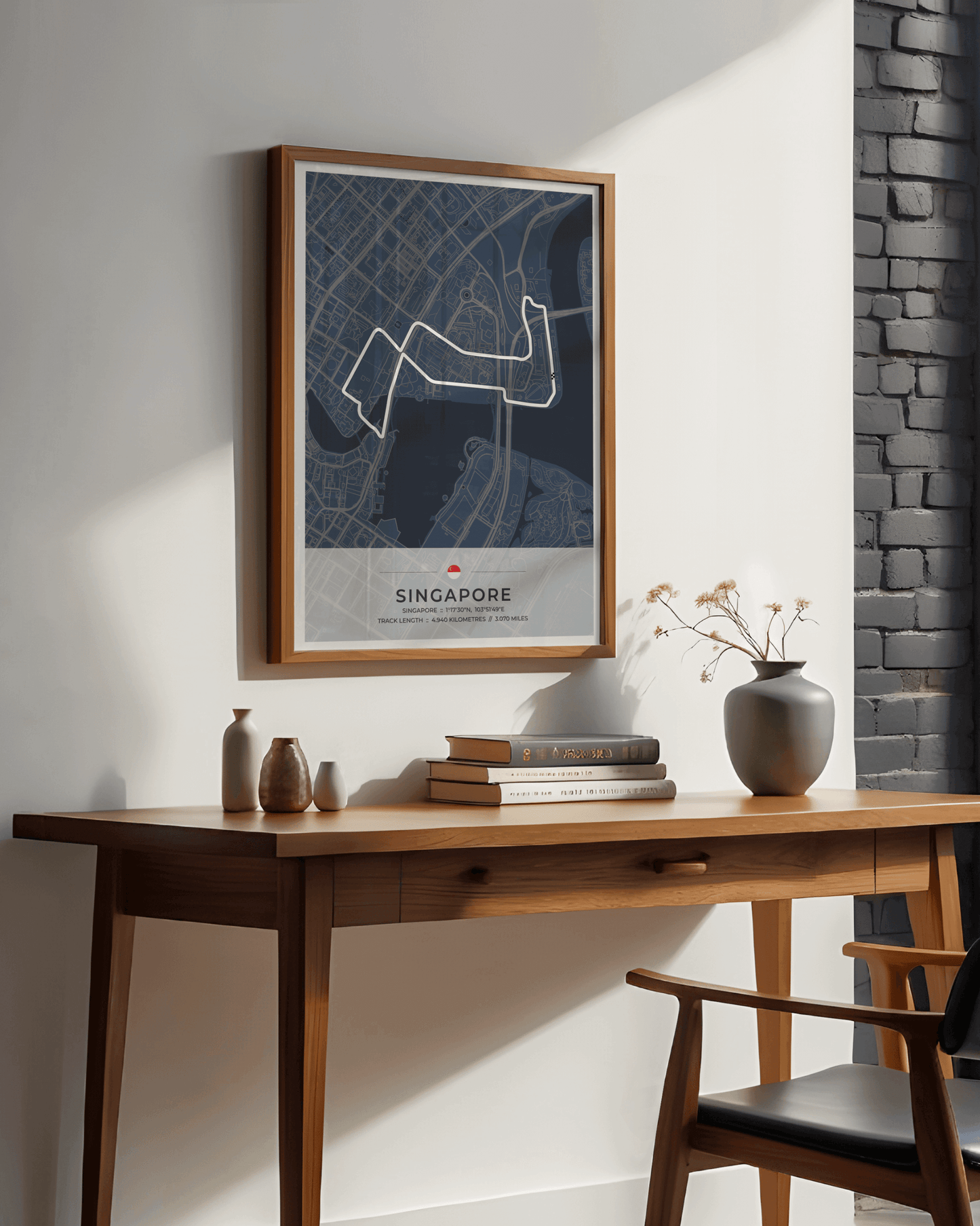 Singapore - Grand Prix Circuit Map Poster