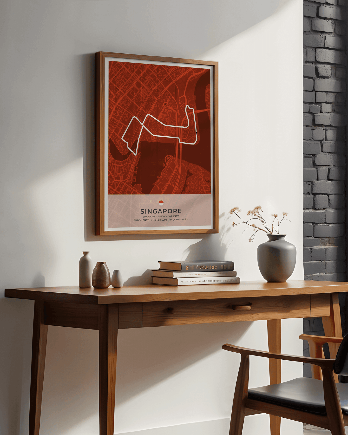 Singapore - Grand Prix Circuit Map Poster