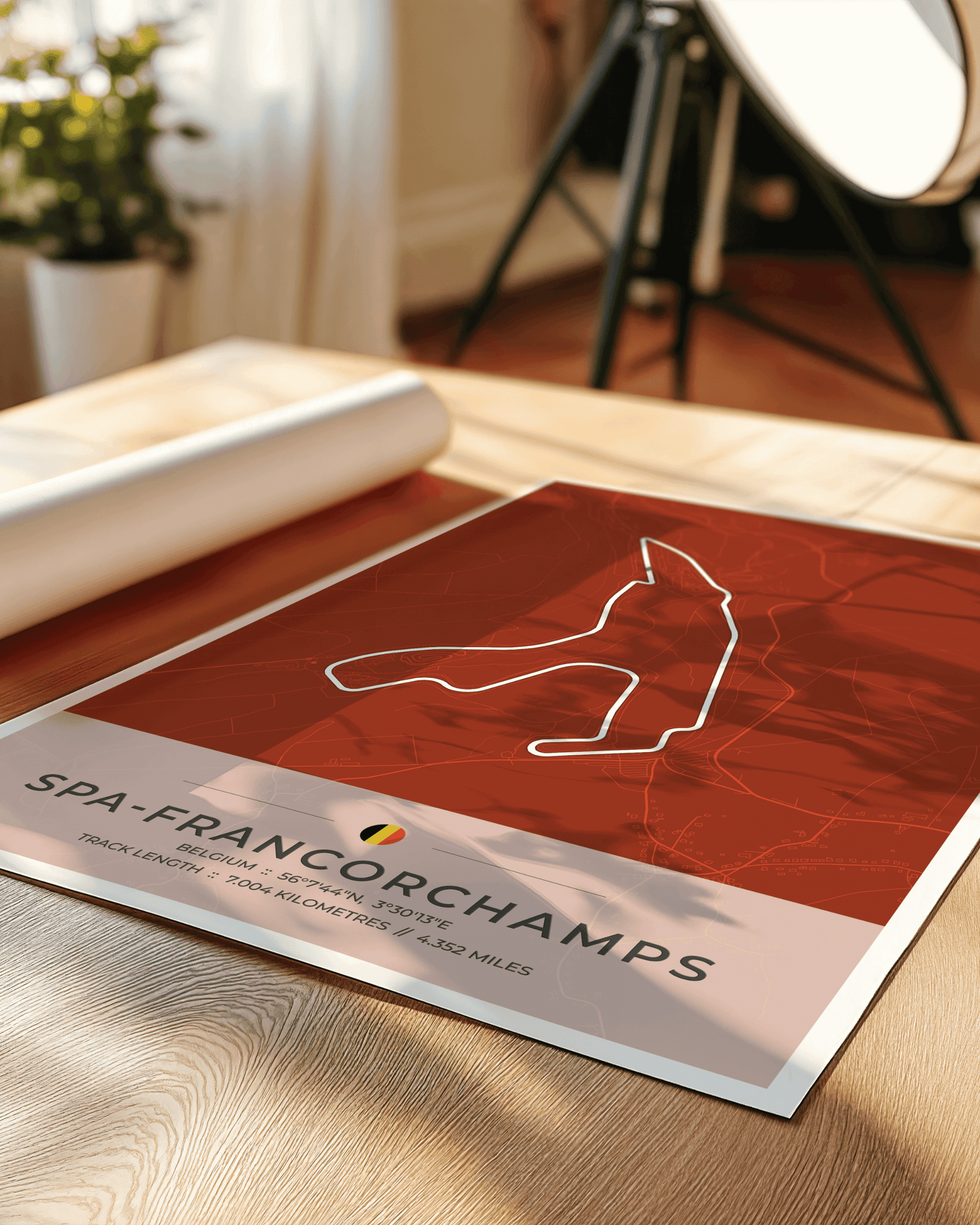 Spa-Francorchamps - Grand Prix Circuit Map Poster