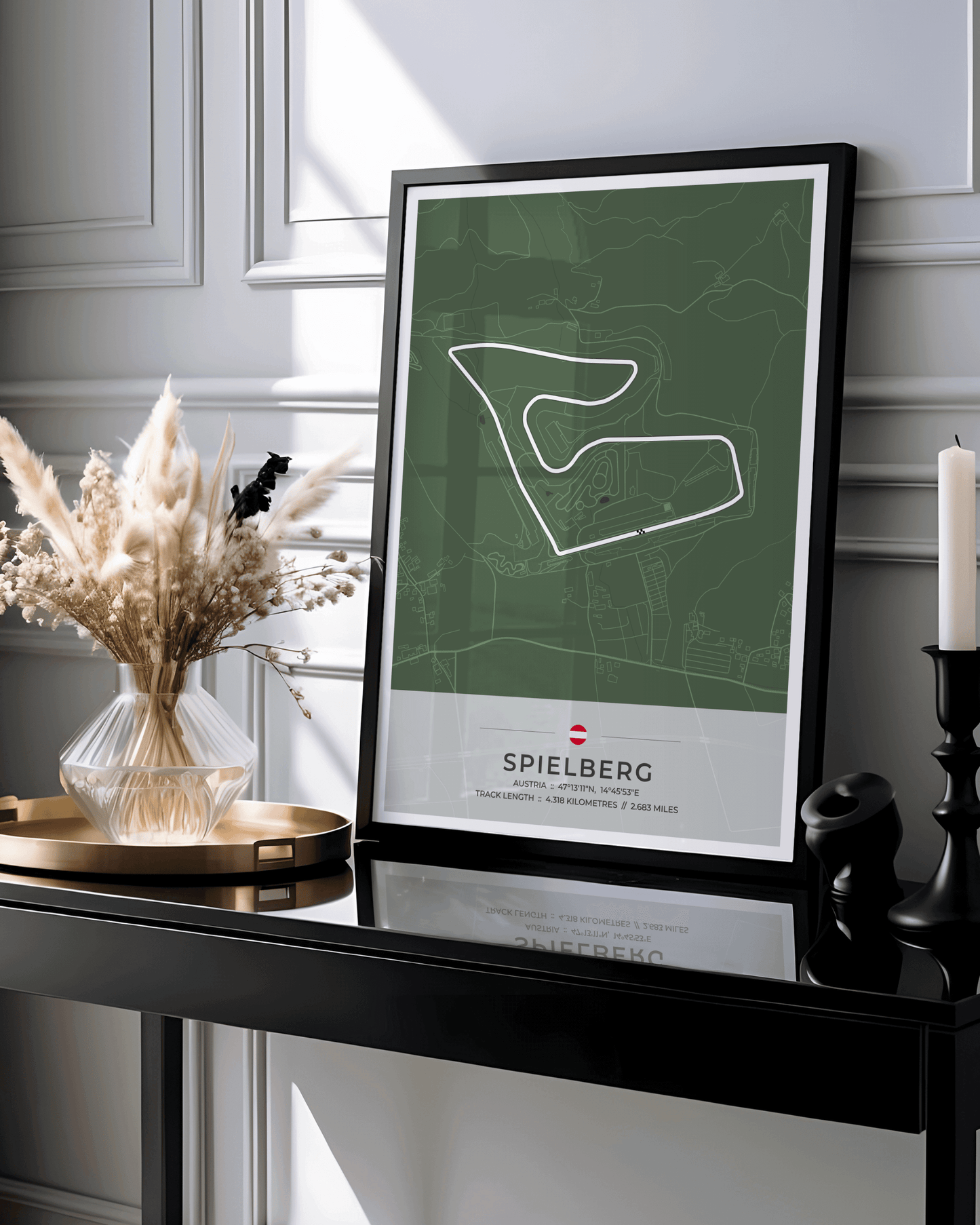 Spielberg - Grand Prix Circuit Map Poster