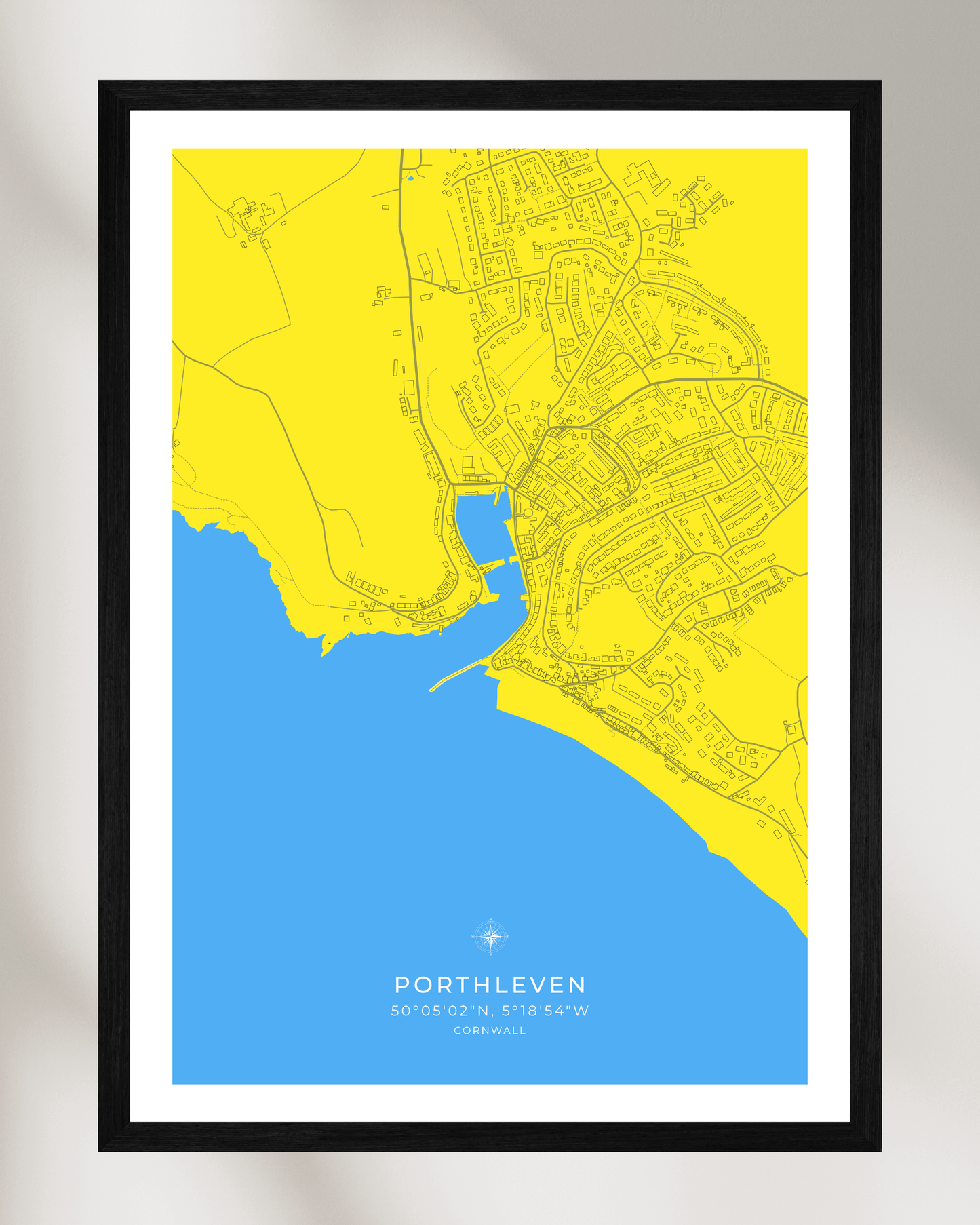 Coastal Map of Porthleven - Cornish Seaside