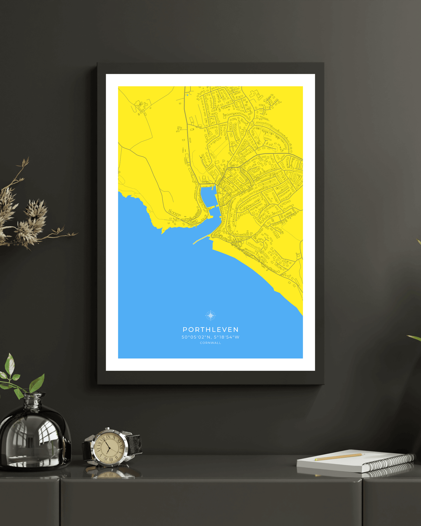 Coastal Map of Porthleven - Cornish Seaside