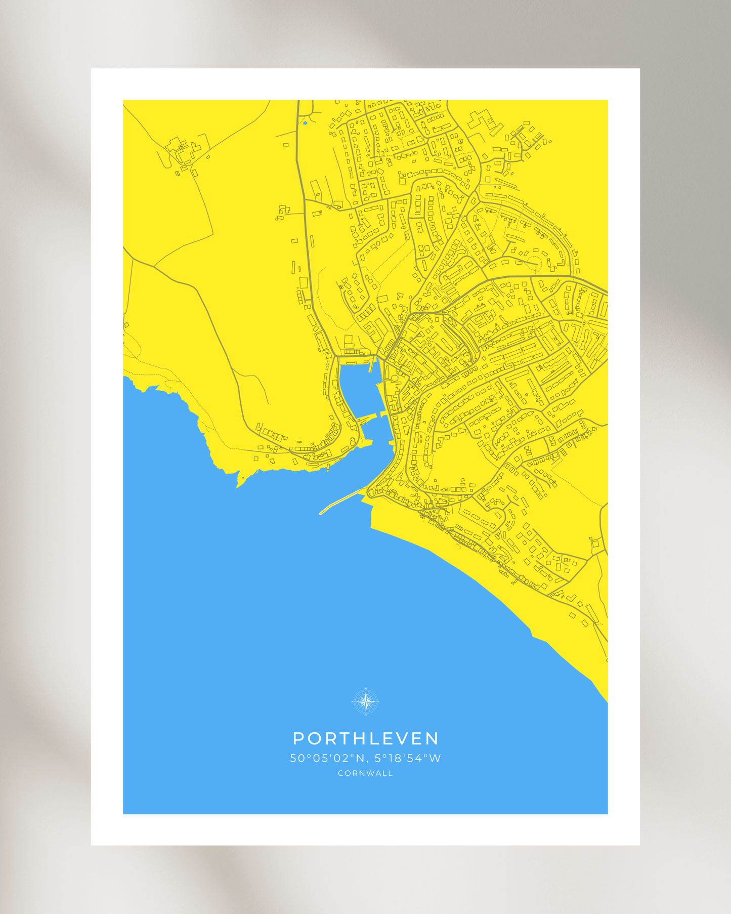 Coastal Map of Porthleven - Cornish Seaside