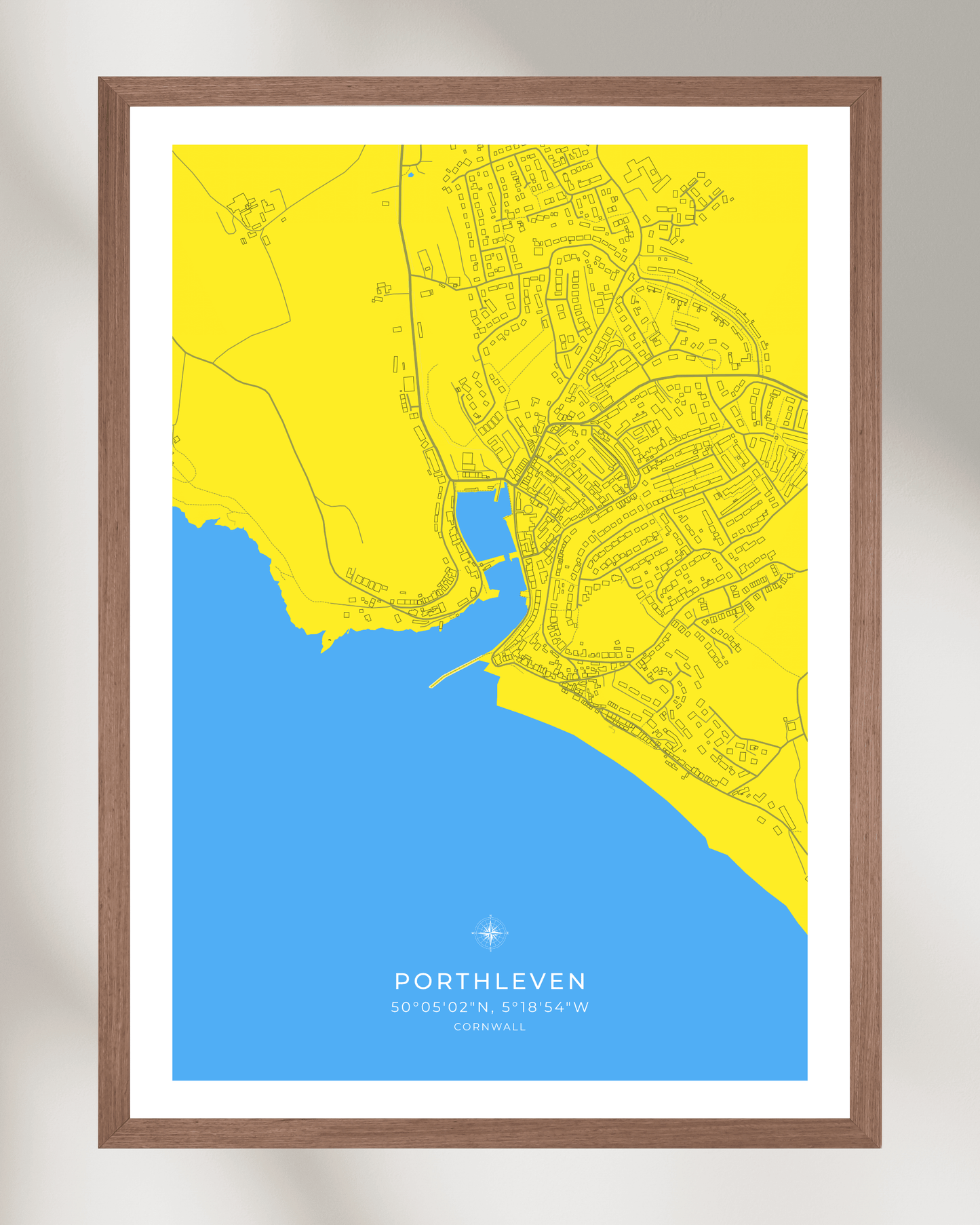 Coastal Map of Porthleven - Cornish Seaside