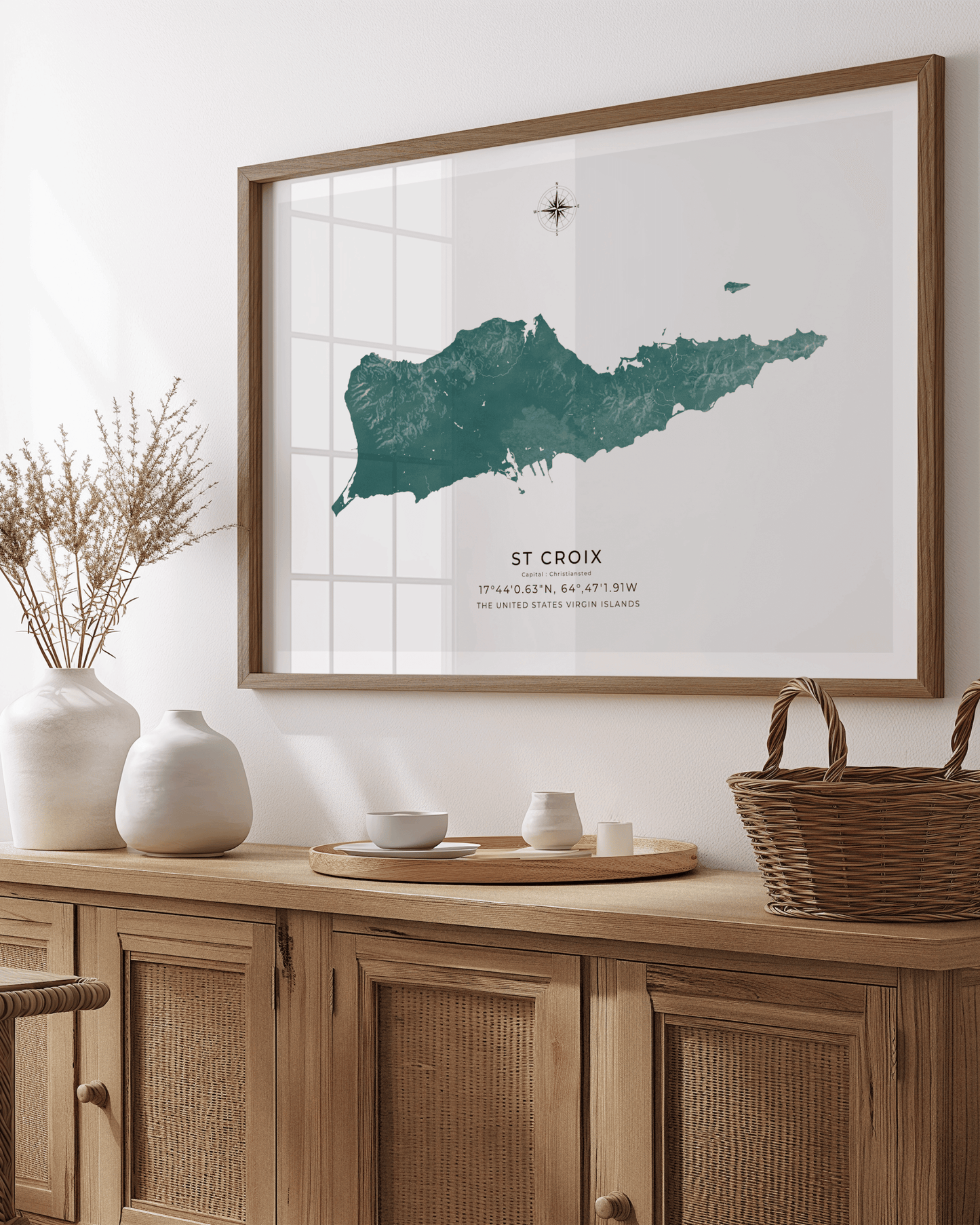 St Croix - USVI - Fine Art Map