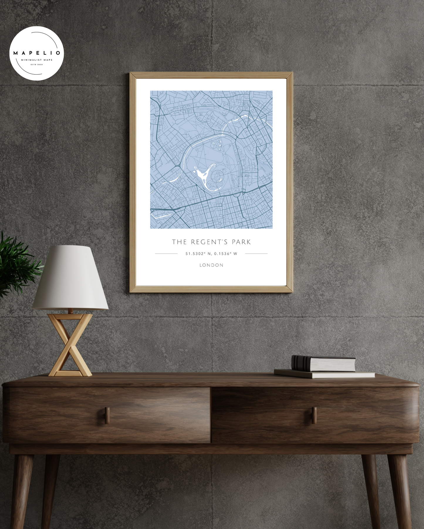The Regent's Park - Framed Map