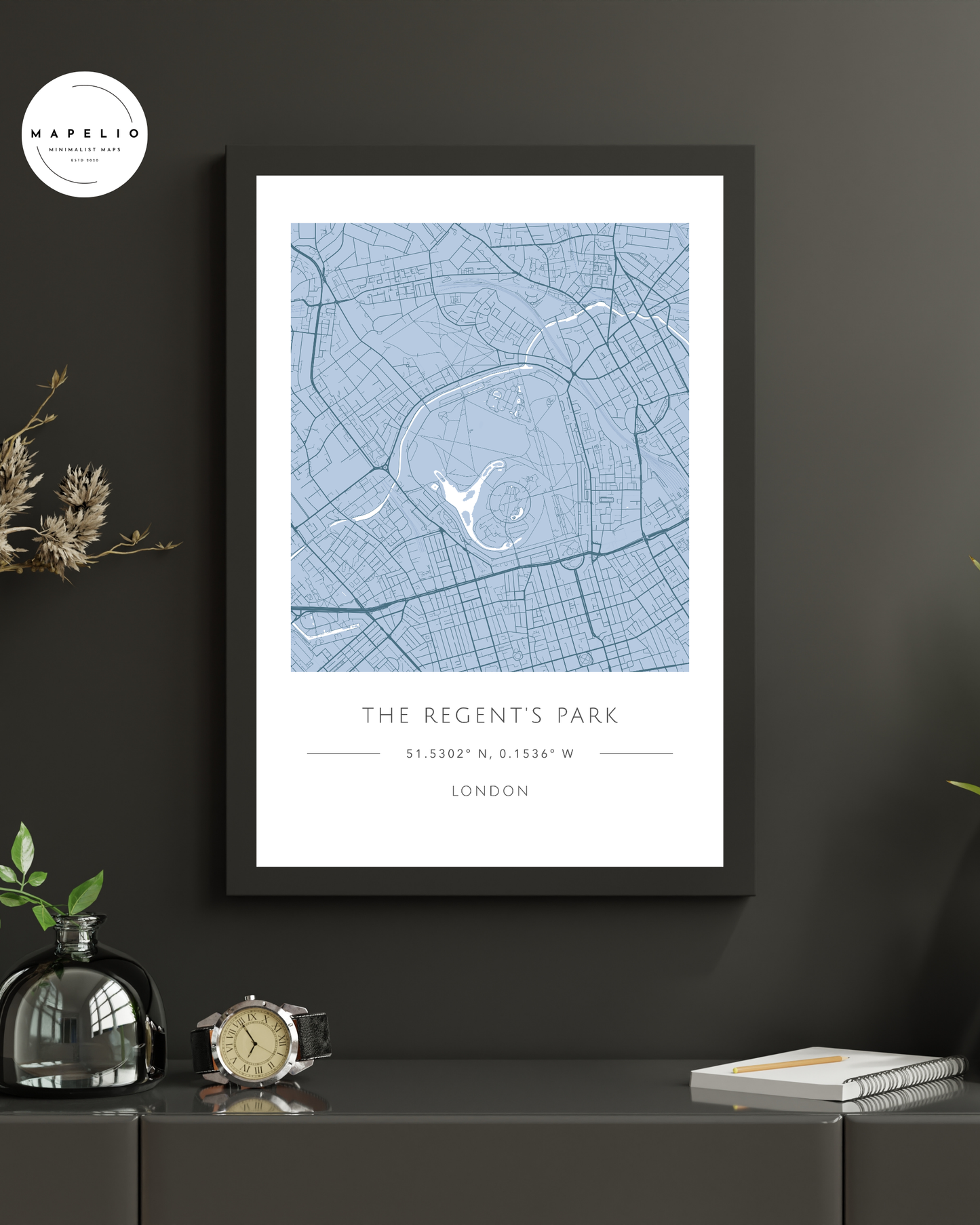The Regent's Park - Framed Map