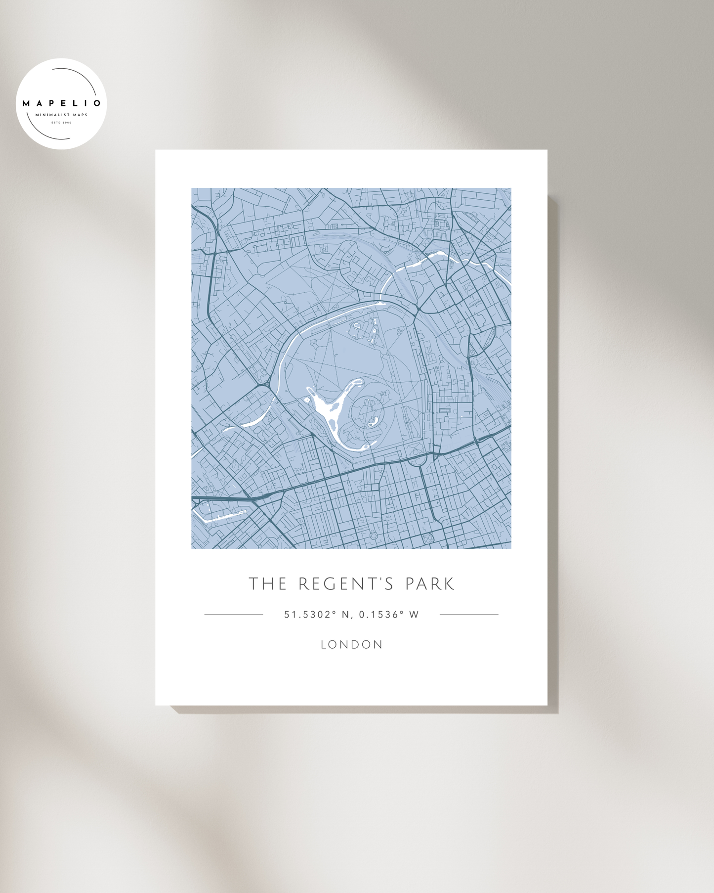 The Regent's Park - Framed Map