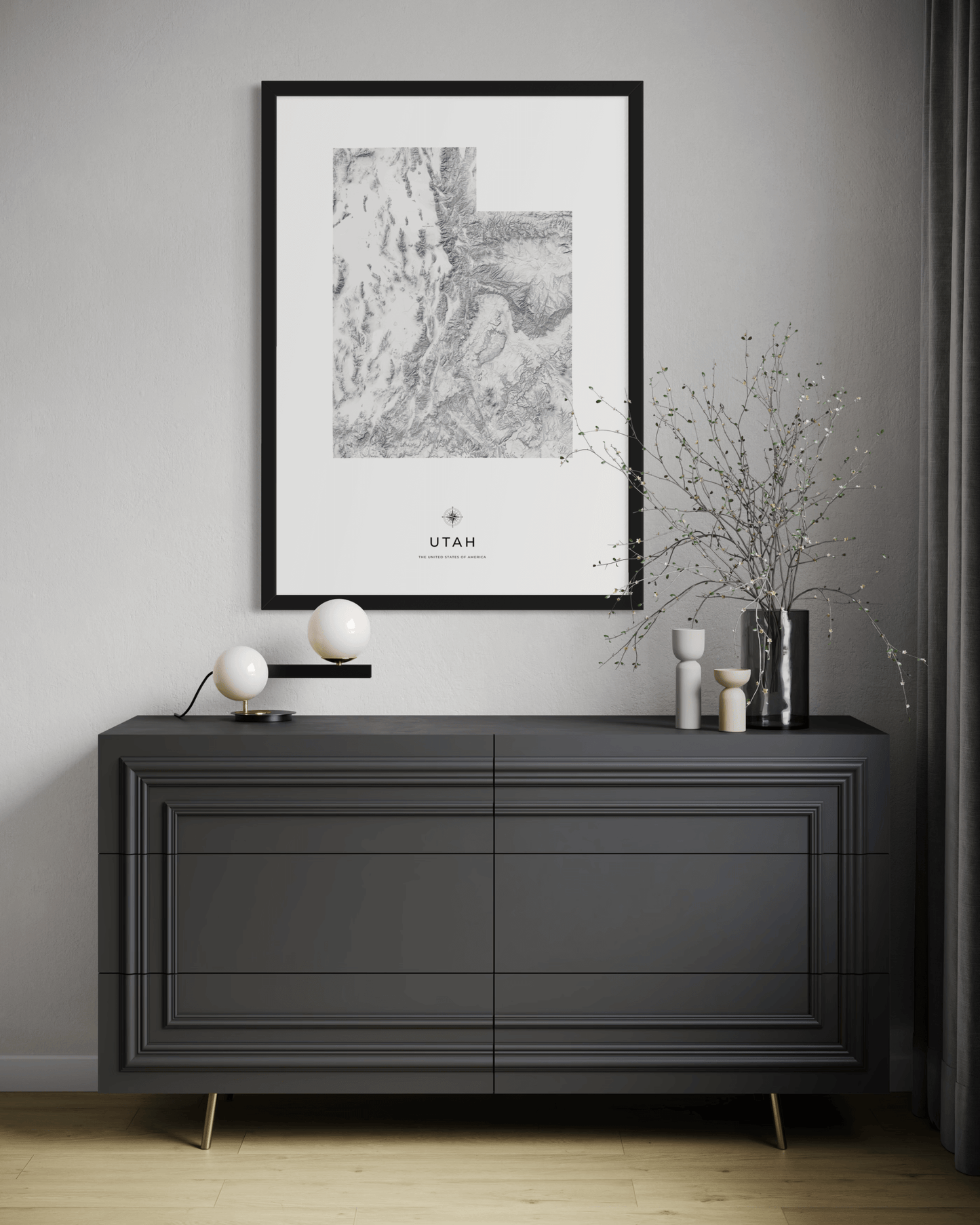 Utah - Fine Art Topographical Map Print