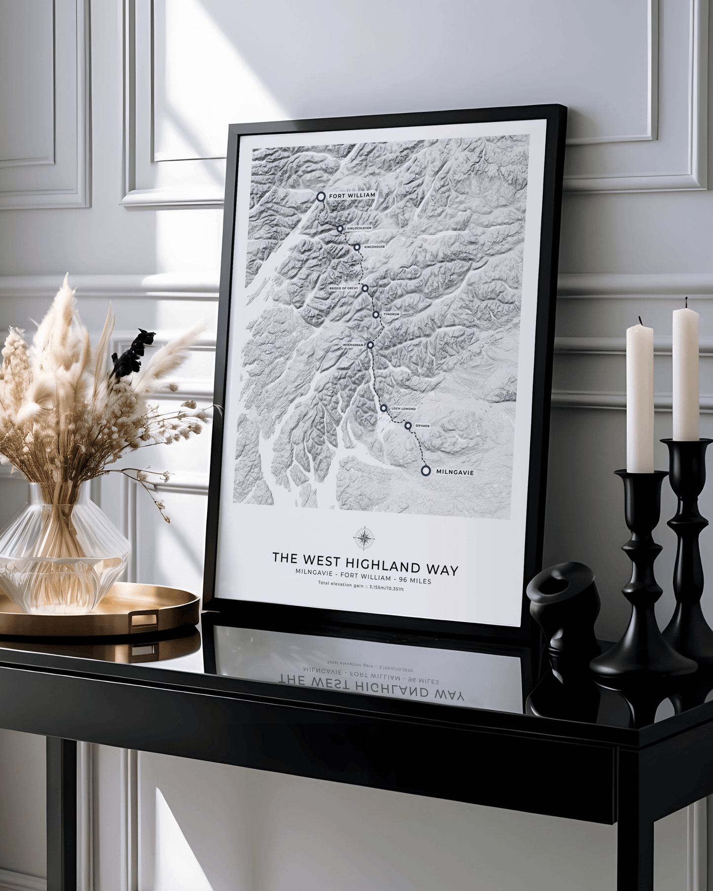 West Highland Way - Route Map Print