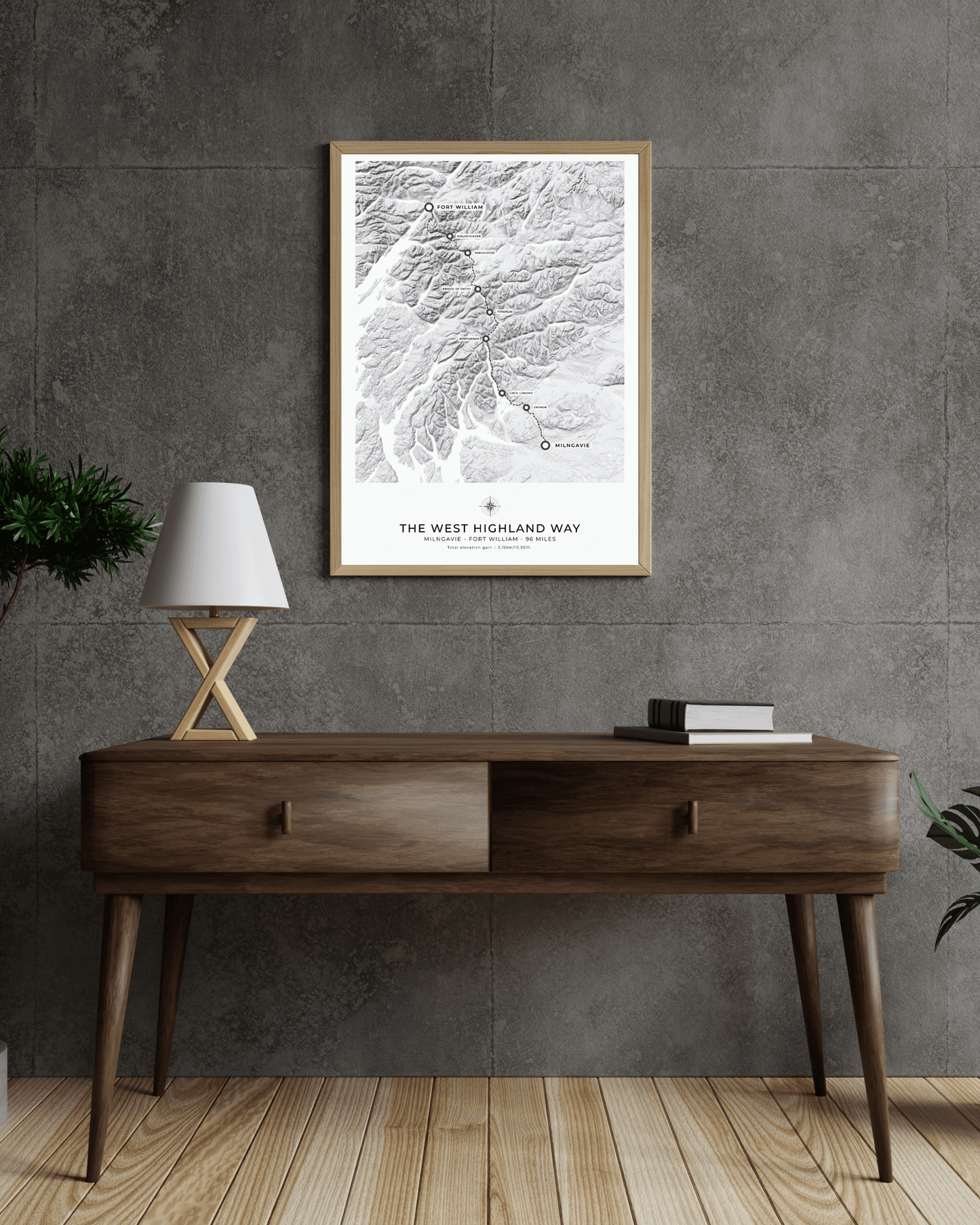 West Highland Way - Route Map Print