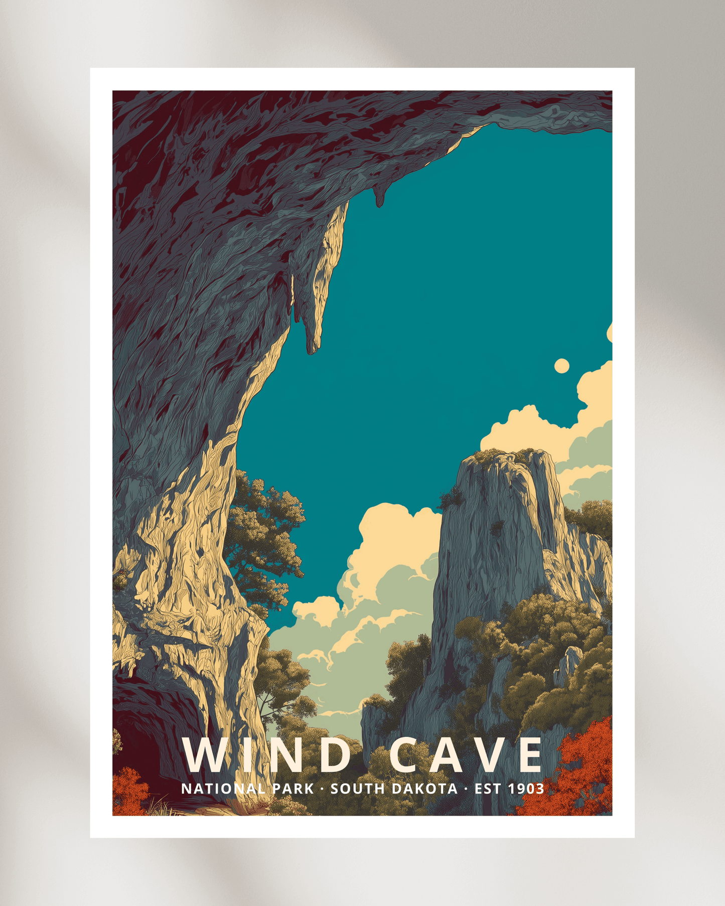 Wind Cave National Park Poster - South Dakota, USA