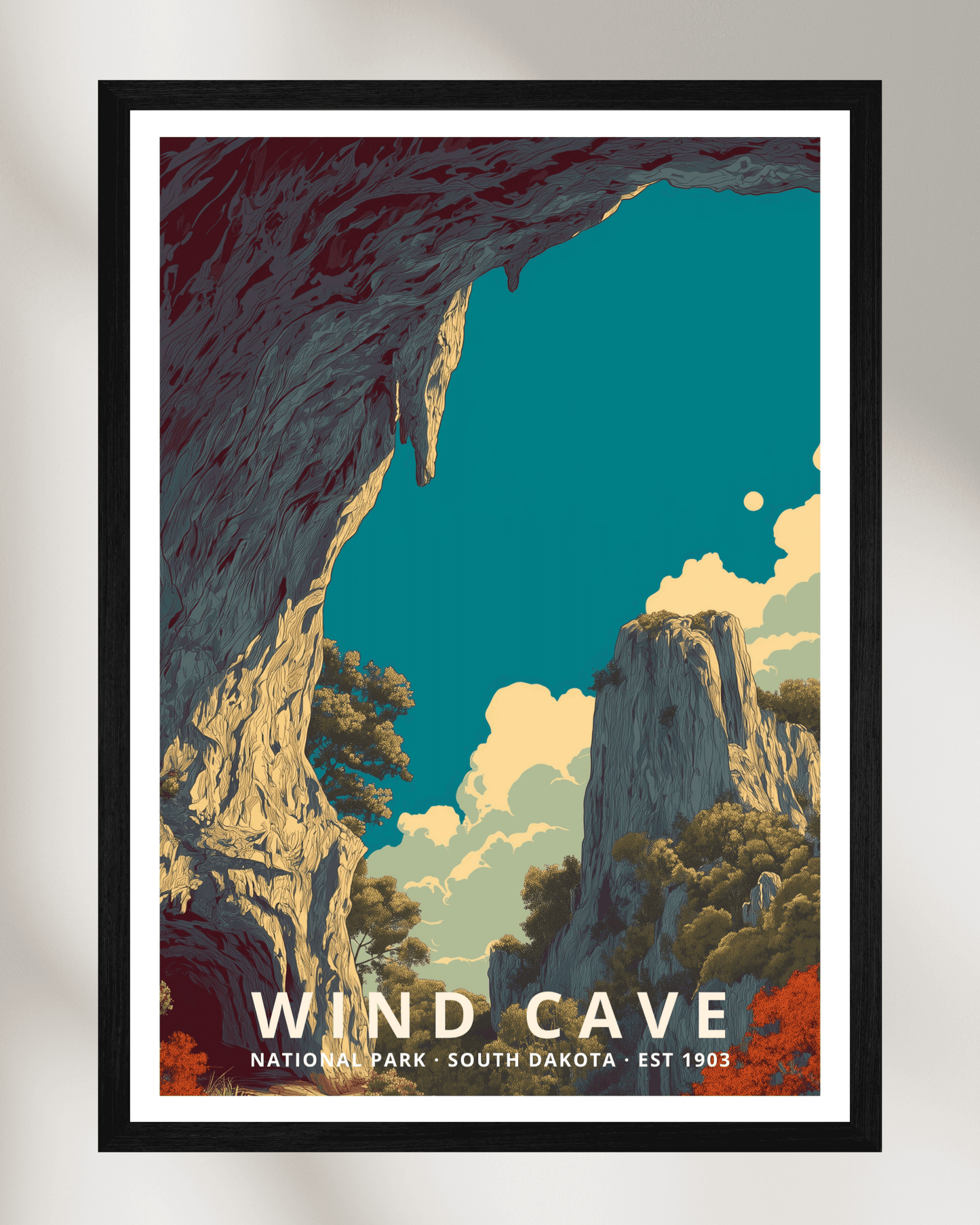 Wind Cave National Park Poster - South Dakota, USA