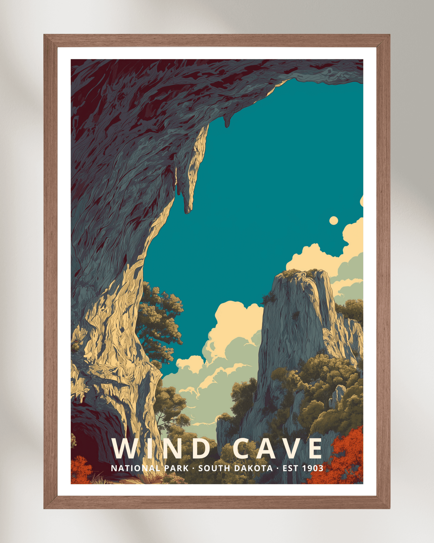 Wind Cave National Park Poster - South Dakota, USA
