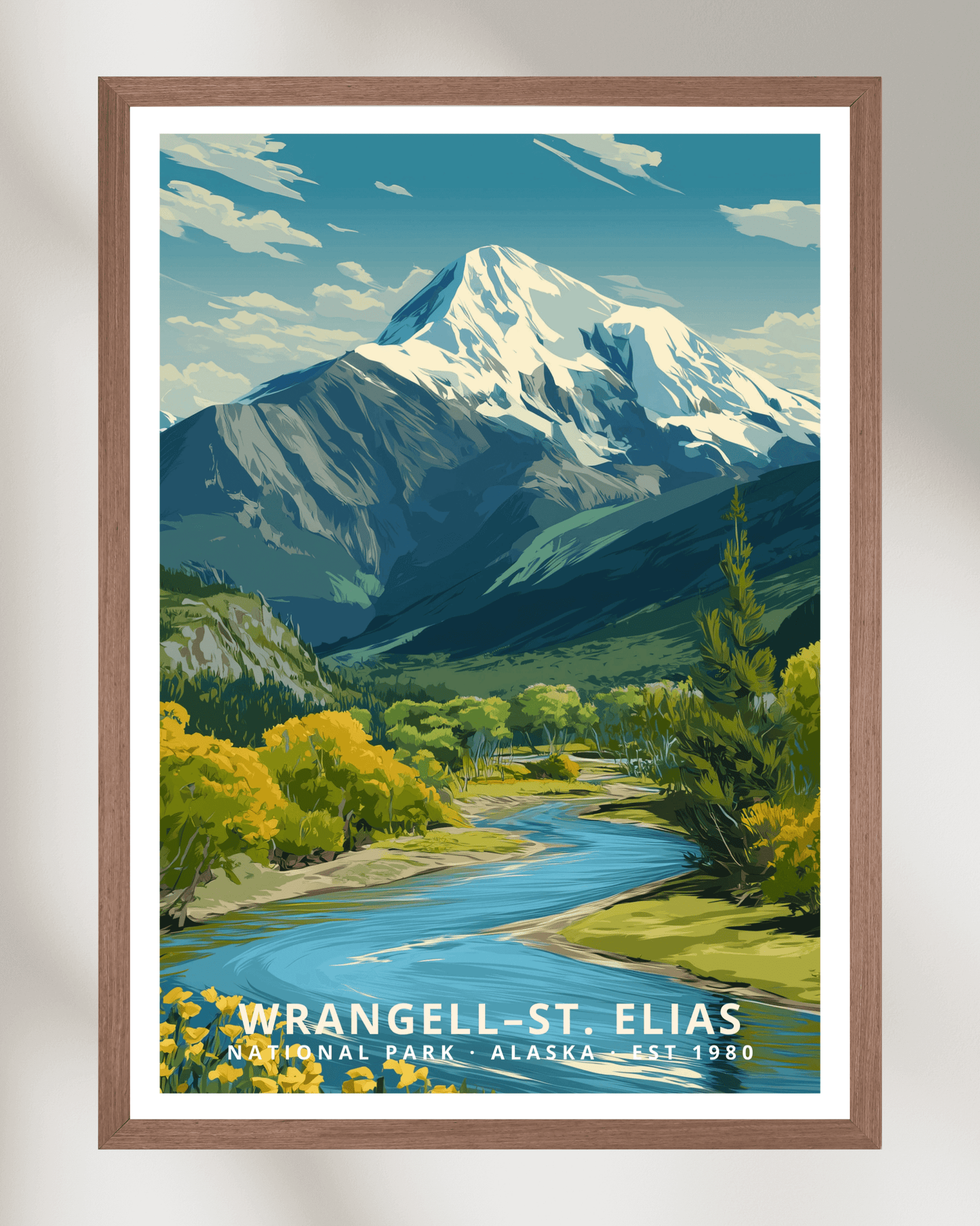 Wrangell St Elias National Park Poster - Alaska, USA