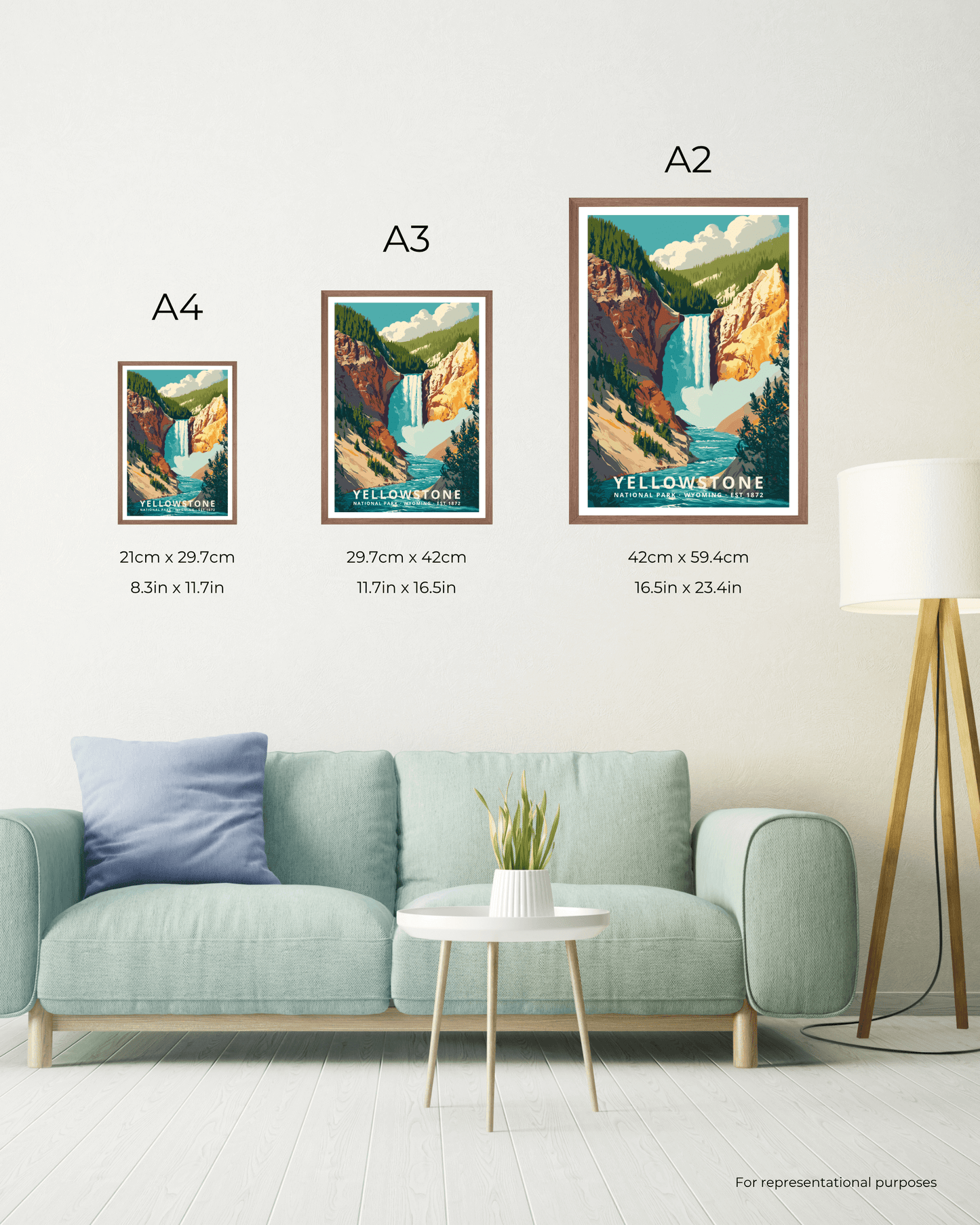 Yellowstone National Park Poster - Wyoming, USA