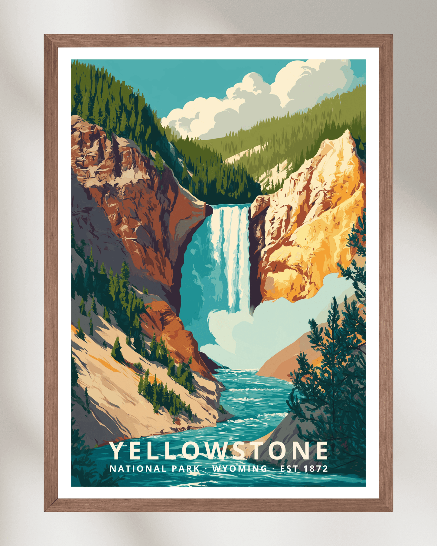 Yellowstone National Park Poster - Wyoming, USA