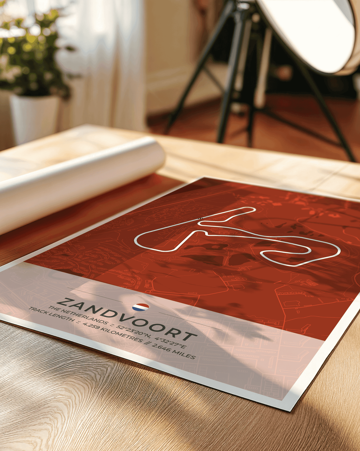 Zandvoort - Grand Prix Circuit Map Poster