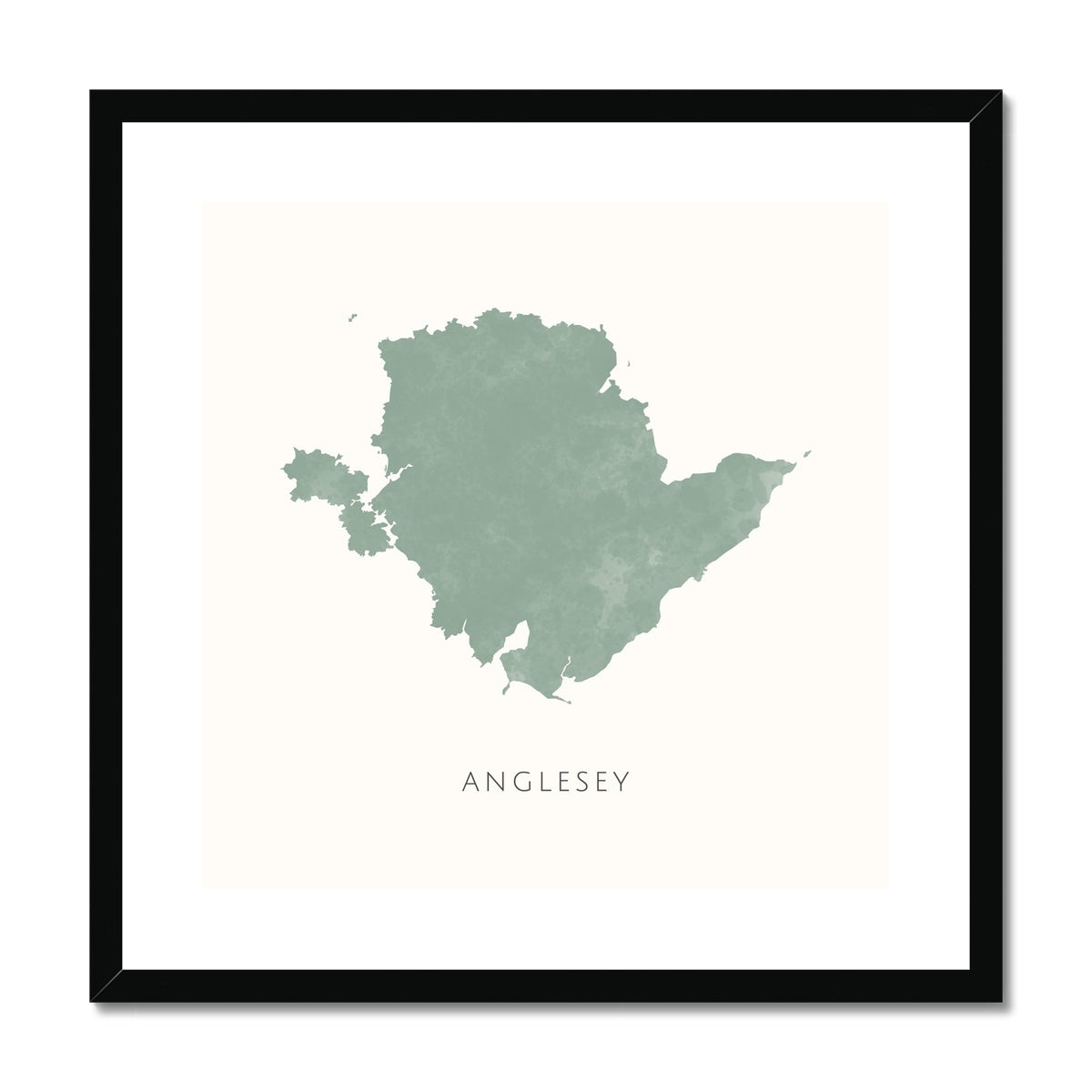 Anglesey - Framed & Mounted Map