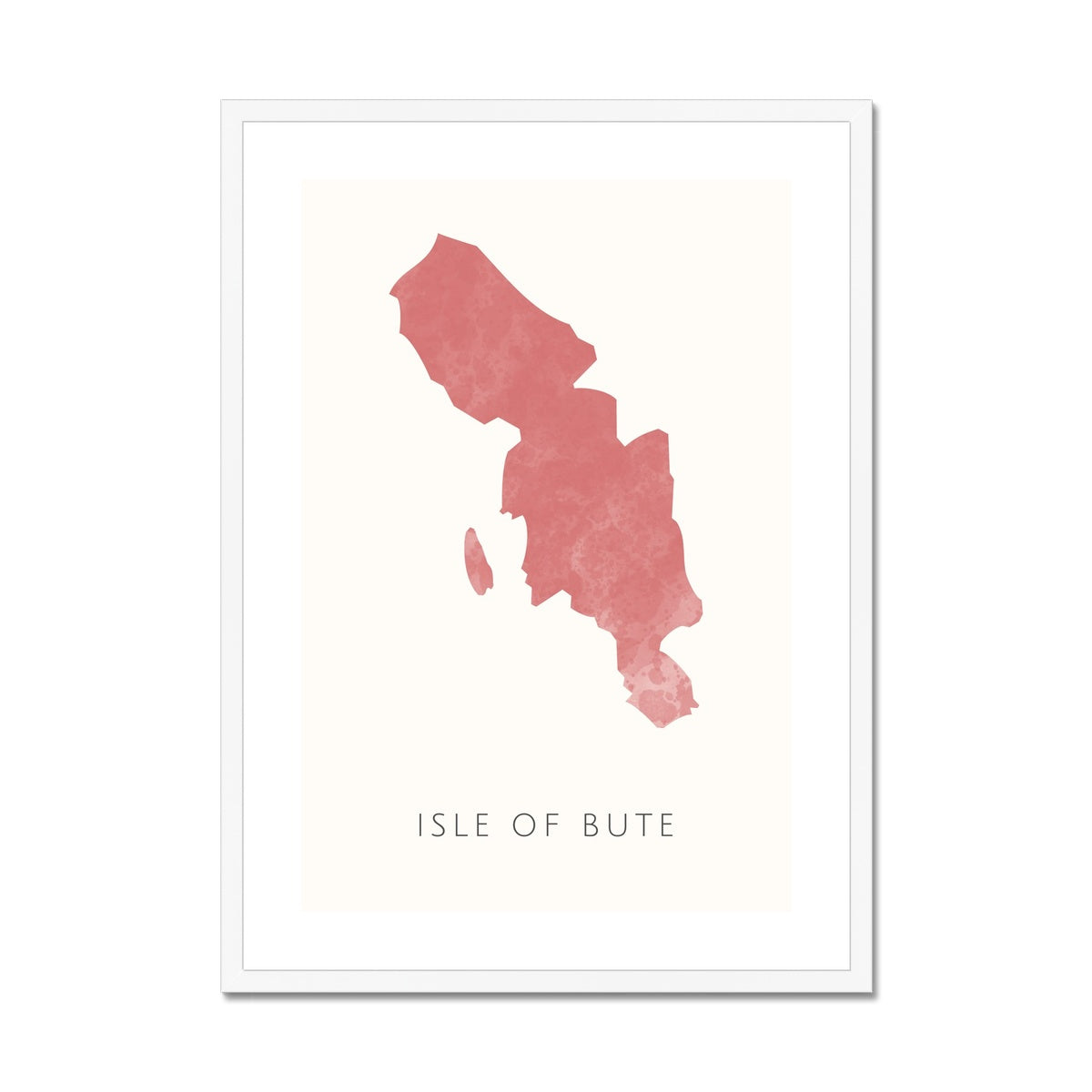 Bute - Framed & Mounted Map
