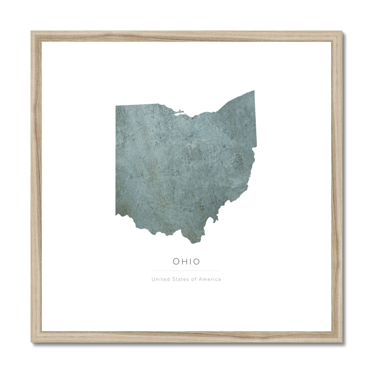 Ohio - Framed & Mounted Map