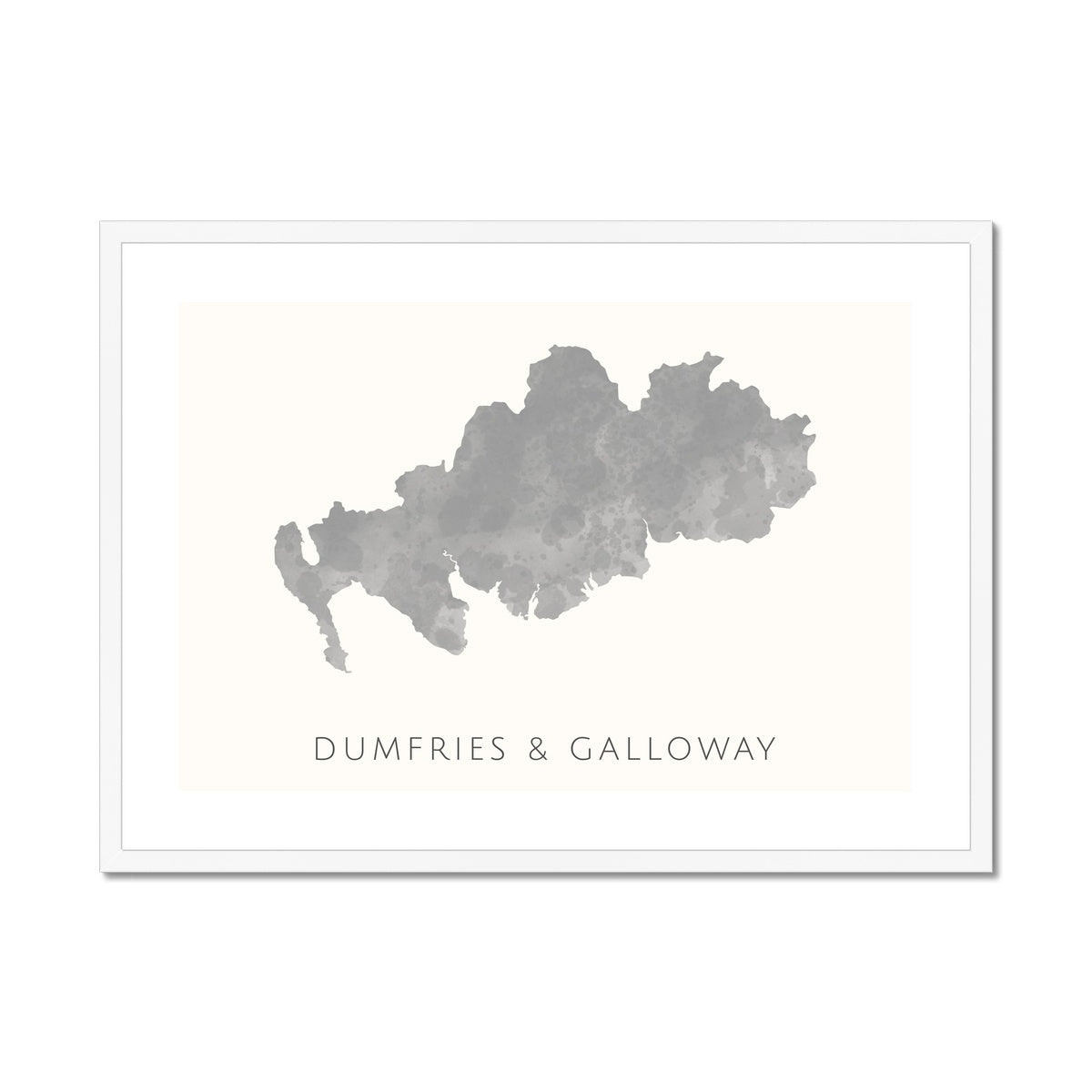 Dumfries & Galloway - Framed & Mounted Map