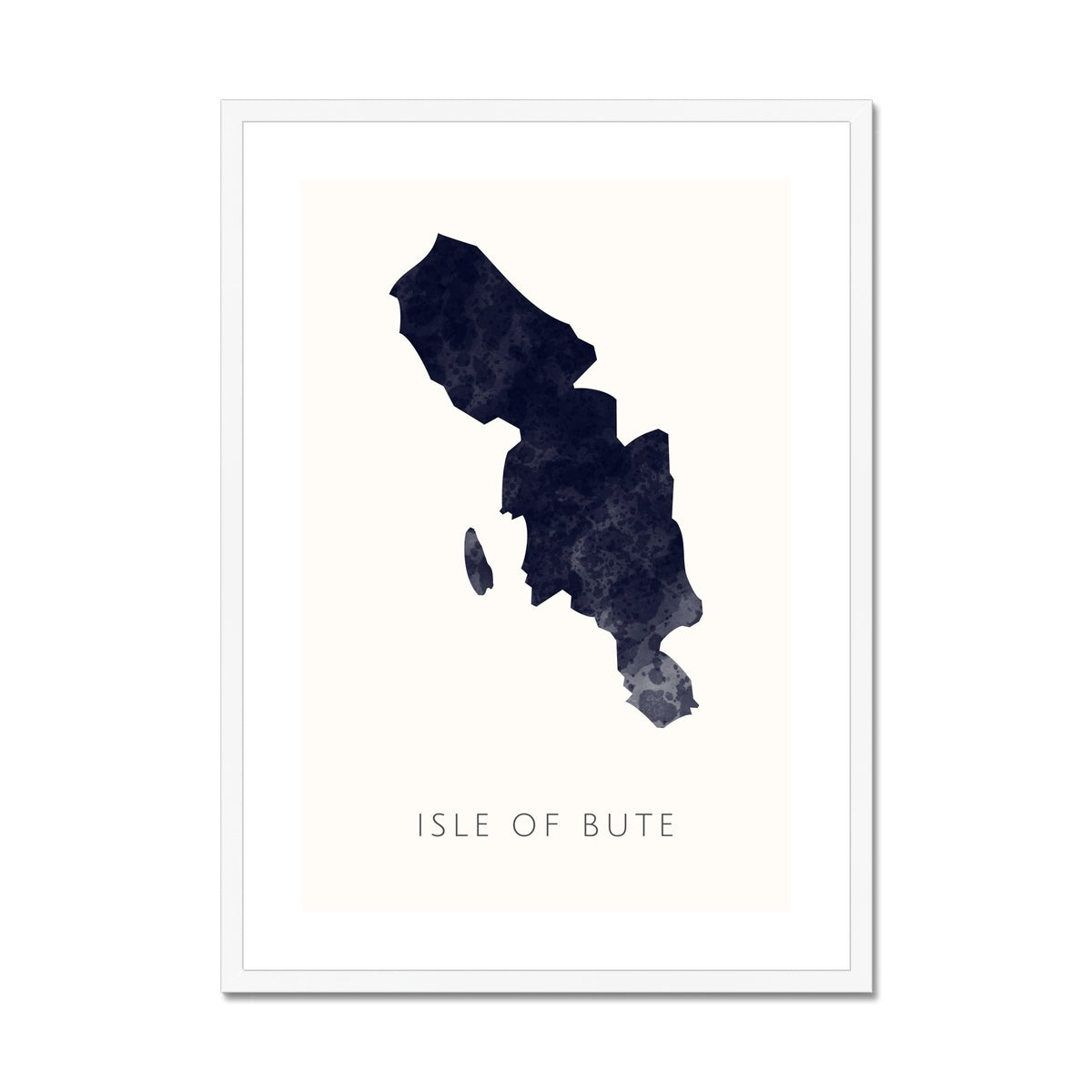 Bute - Framed & Mounted Map