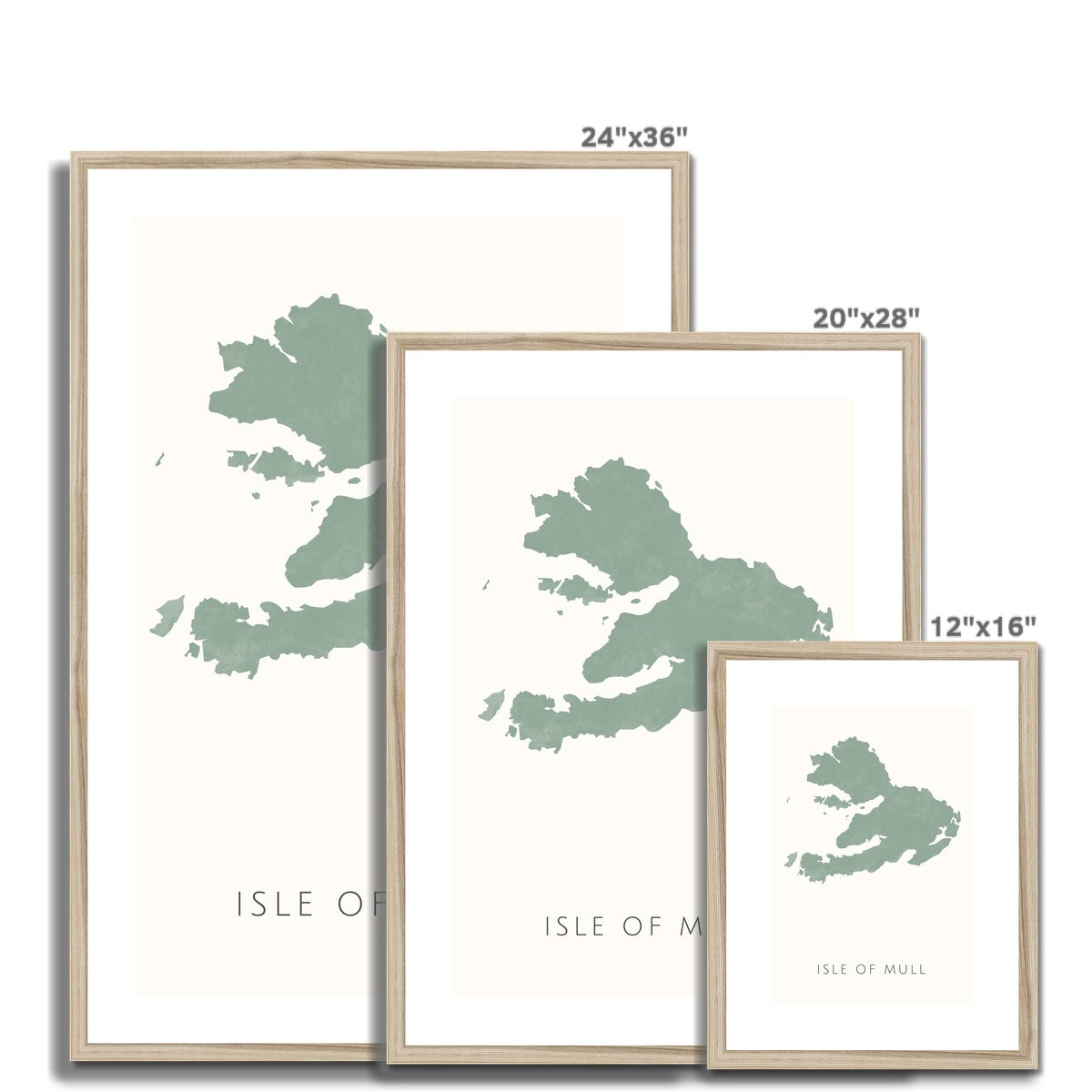 Mull - Framed & Mounted Map