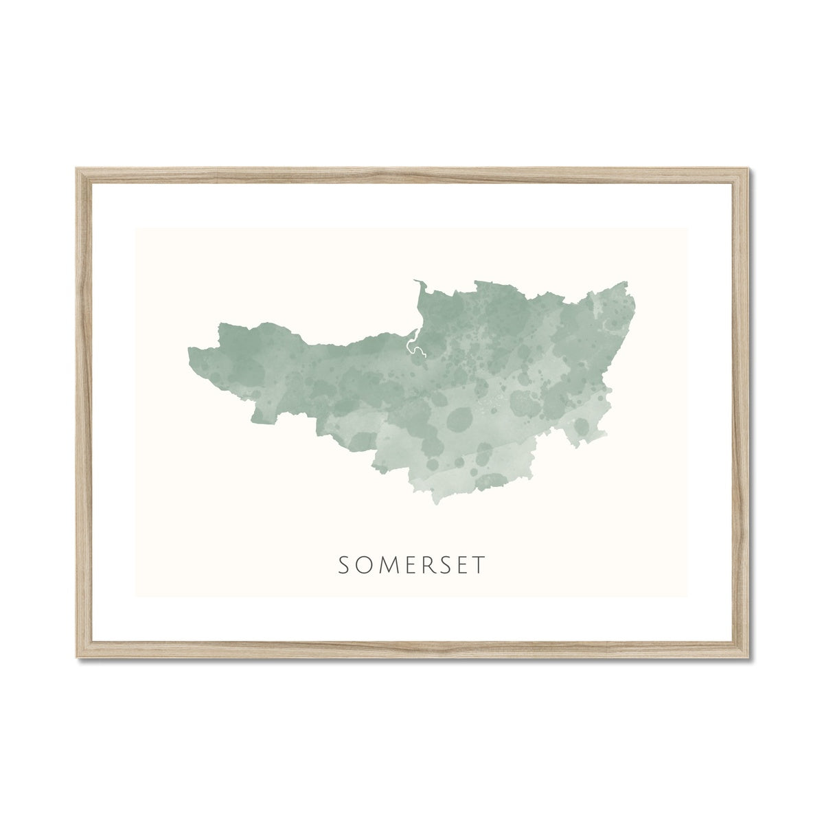 Somerset - Framed & Mounted Map