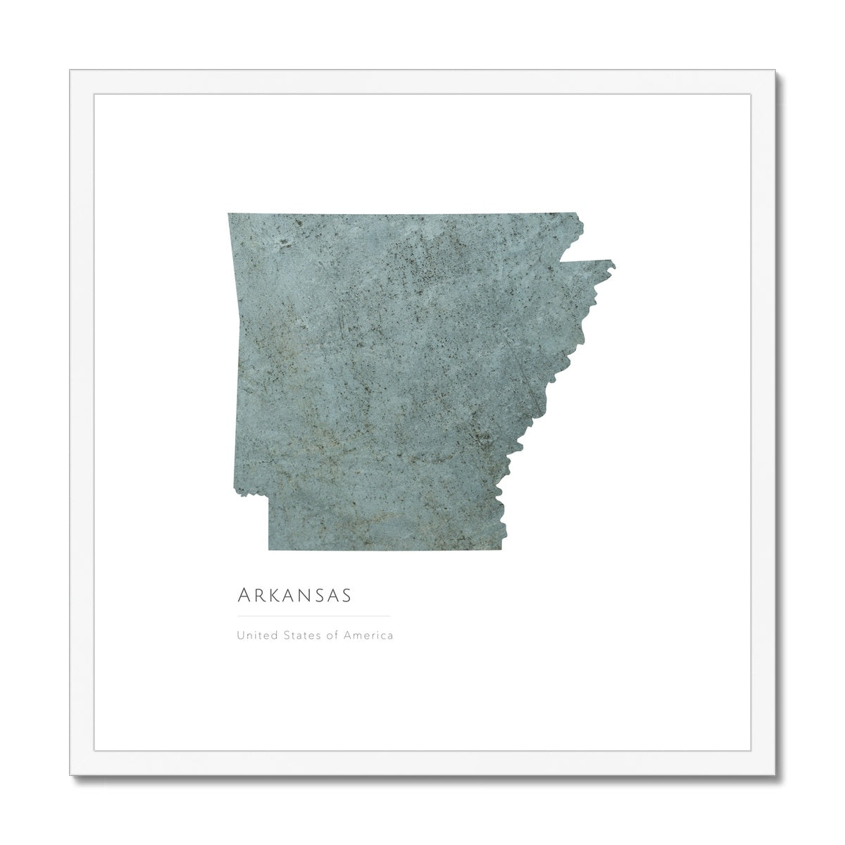 Arkansas - Framed & Mounted Map