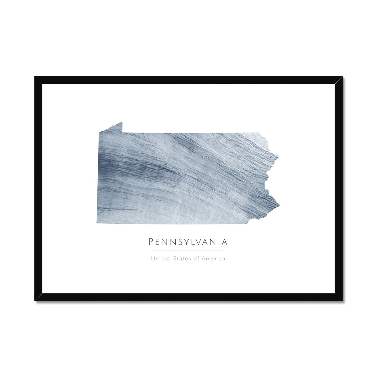 Pennsylvania - Framed & Mounted Map