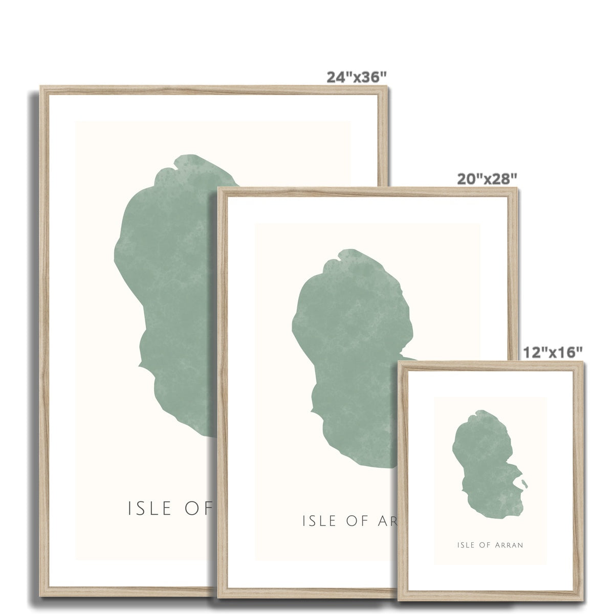 Arran - Framed & Mounted Map