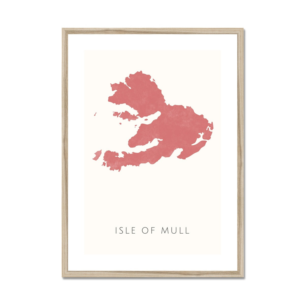 Mull - Framed & Mounted Map
