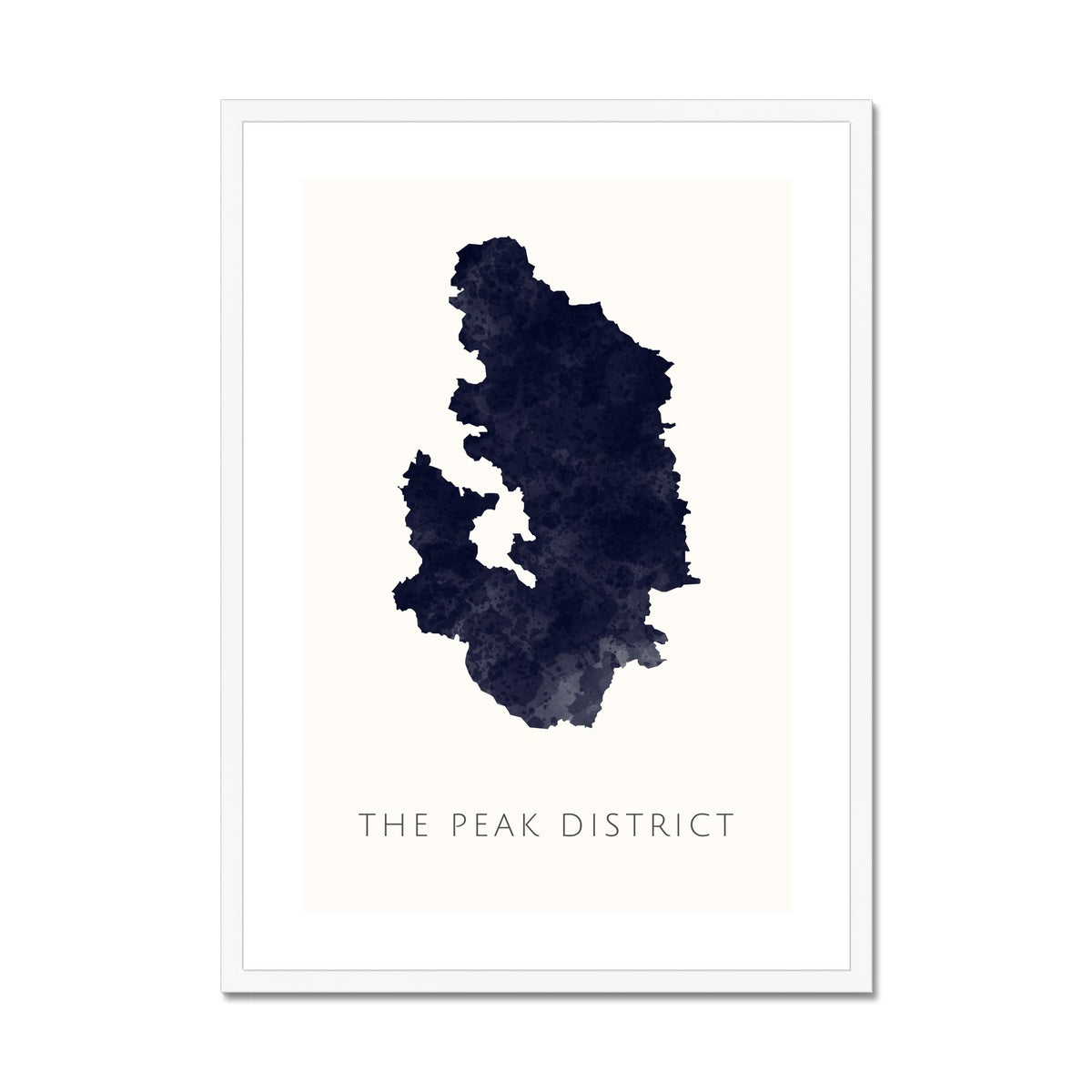 The Peak District - Framed & Mounted Map